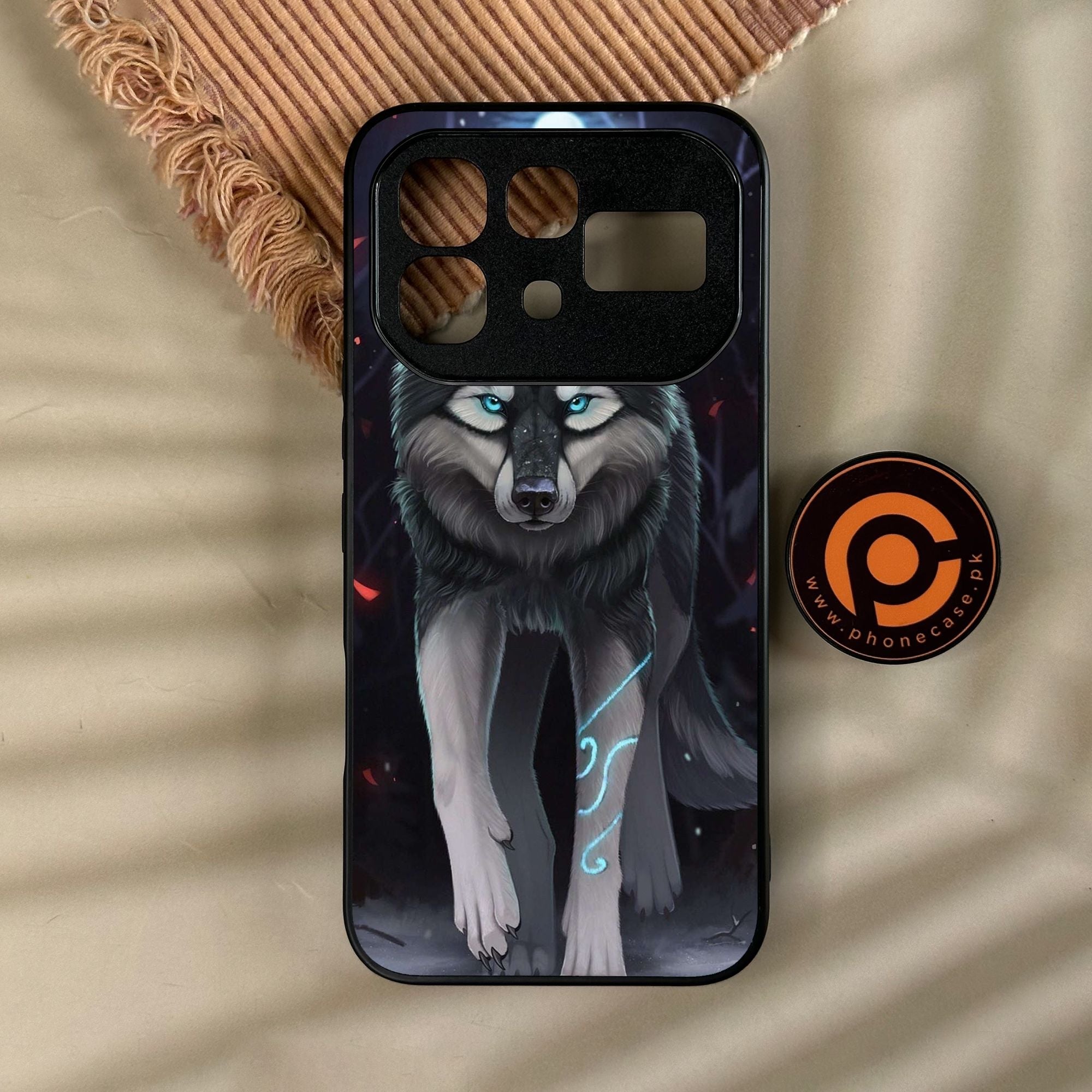 Infinix Note 60 Pro - Wolf Design 8 - Premium Metal Printed Soft Bumper Shock Proof Case CS-48962