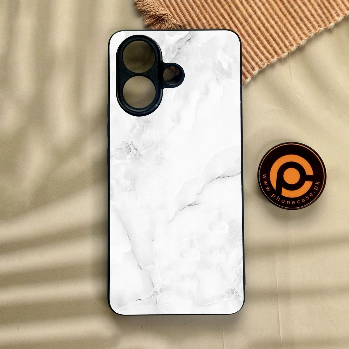 Vivo V60 Lite  - White Design 5 - Premium Metal Printed Soft Bumper Shock Proof Case