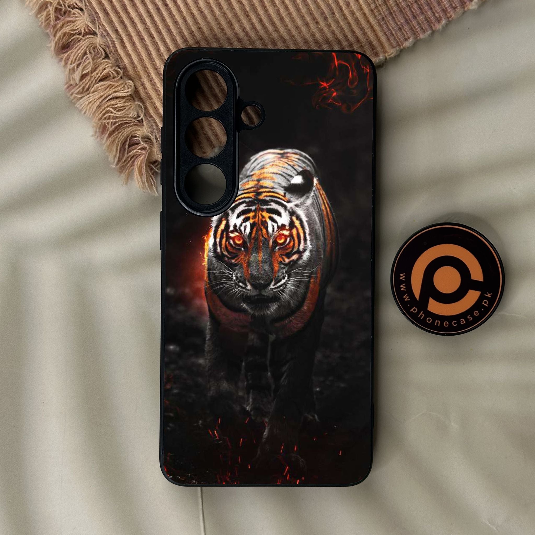 Galaxy S26 - Tiger Design 6 - Premium Metal Printed Soft Bumper Shock Proof Case