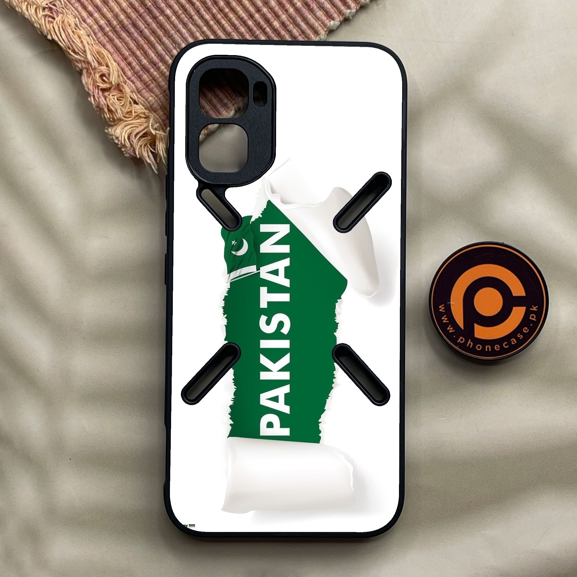 Infinix GT 50 Pro - Pakistani Flag Design 3 - Premium Metal Printed Soft Bumper Shock Proof Case