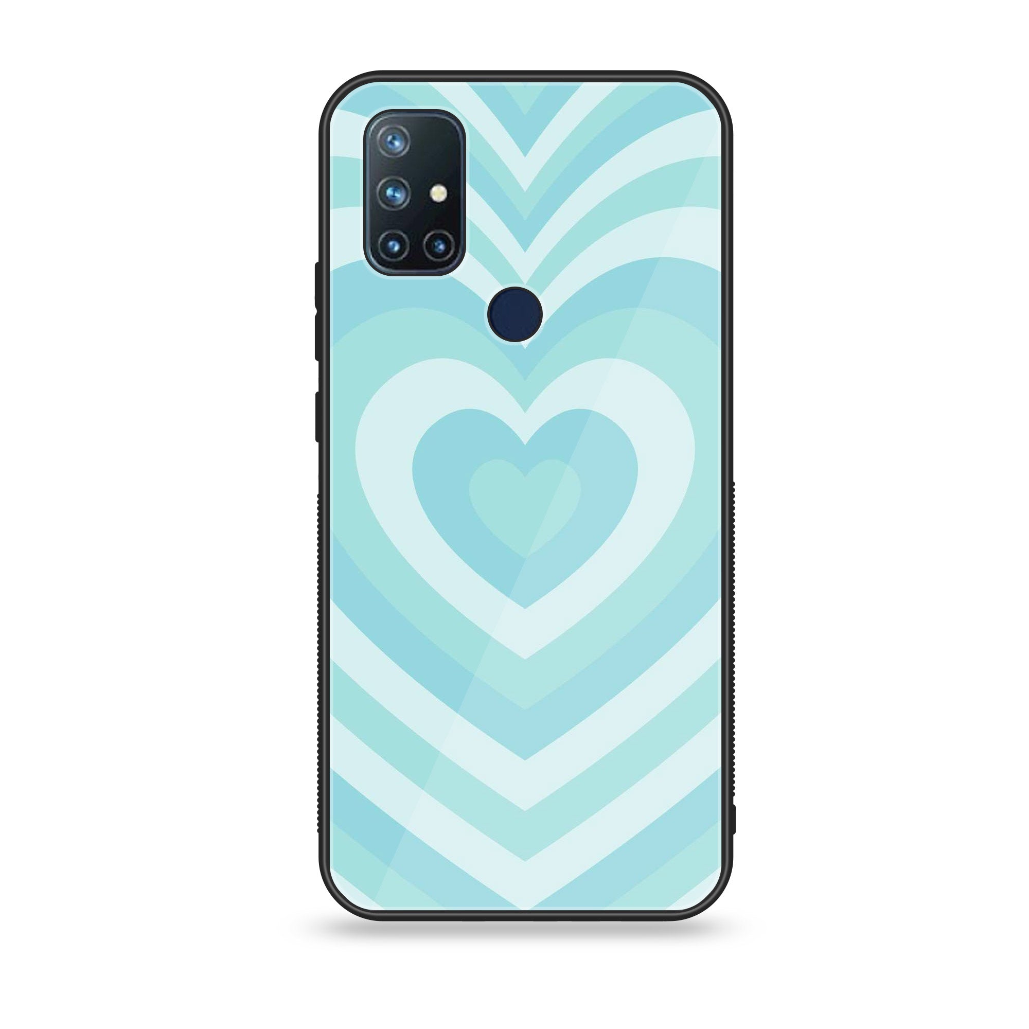 OnePlus Nord N10-Heart Beat Series - Premium Printed Glass soft Bumper shock Proof Case