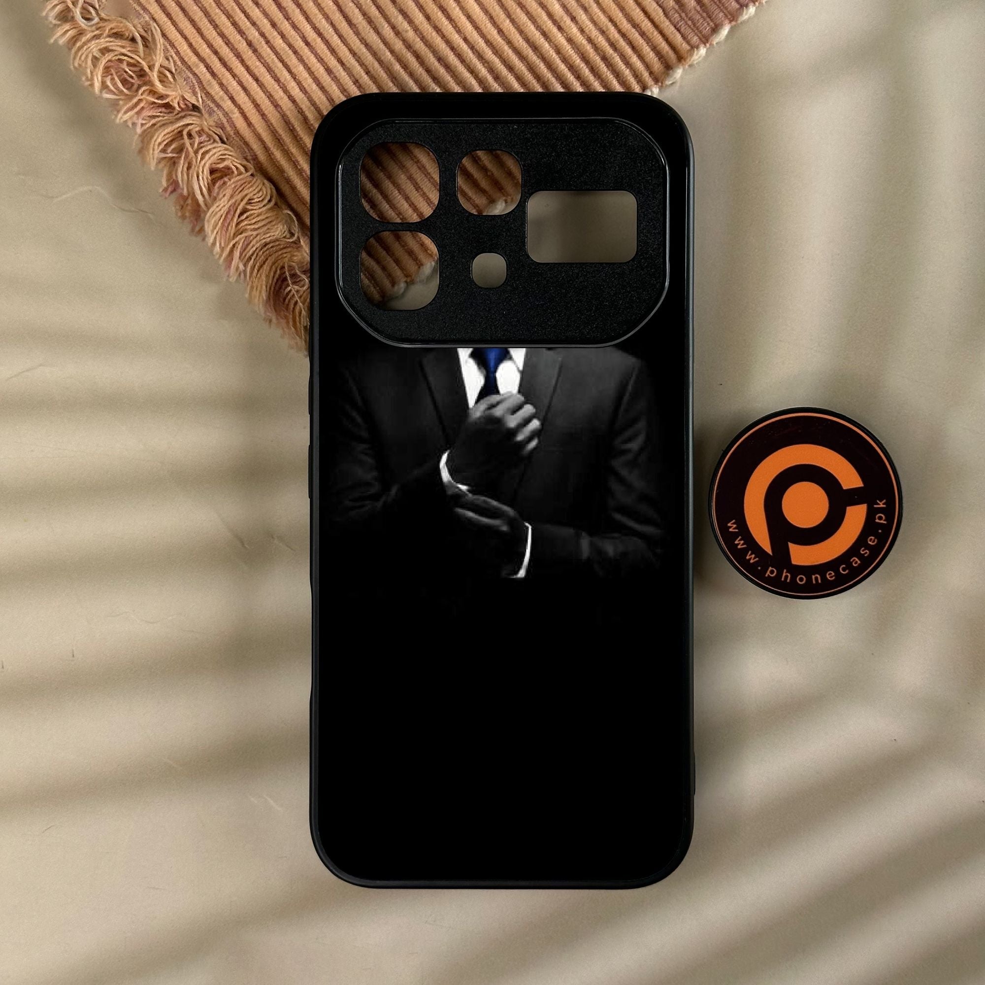 Infinix Note 60 Pro - Black Art Design 1 - Premium Metal Printed Soft Bumper Shock Proof Case