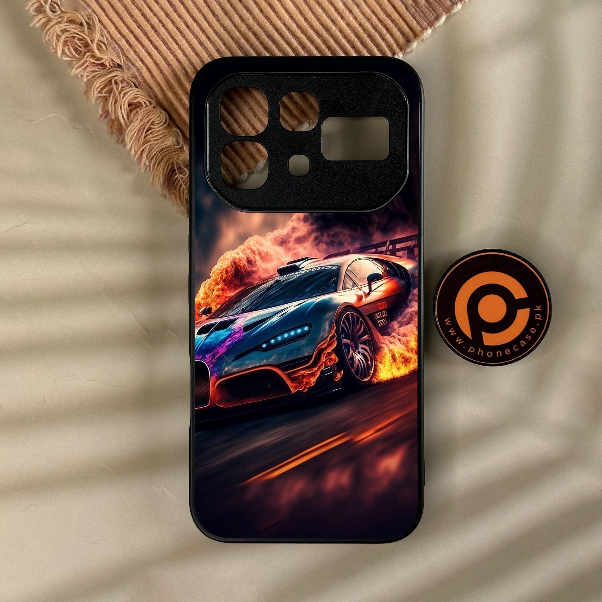 Infinix Note 60 - Racing Design 4 - Premium Metal Printed Soft Bumper Shock Proof Case