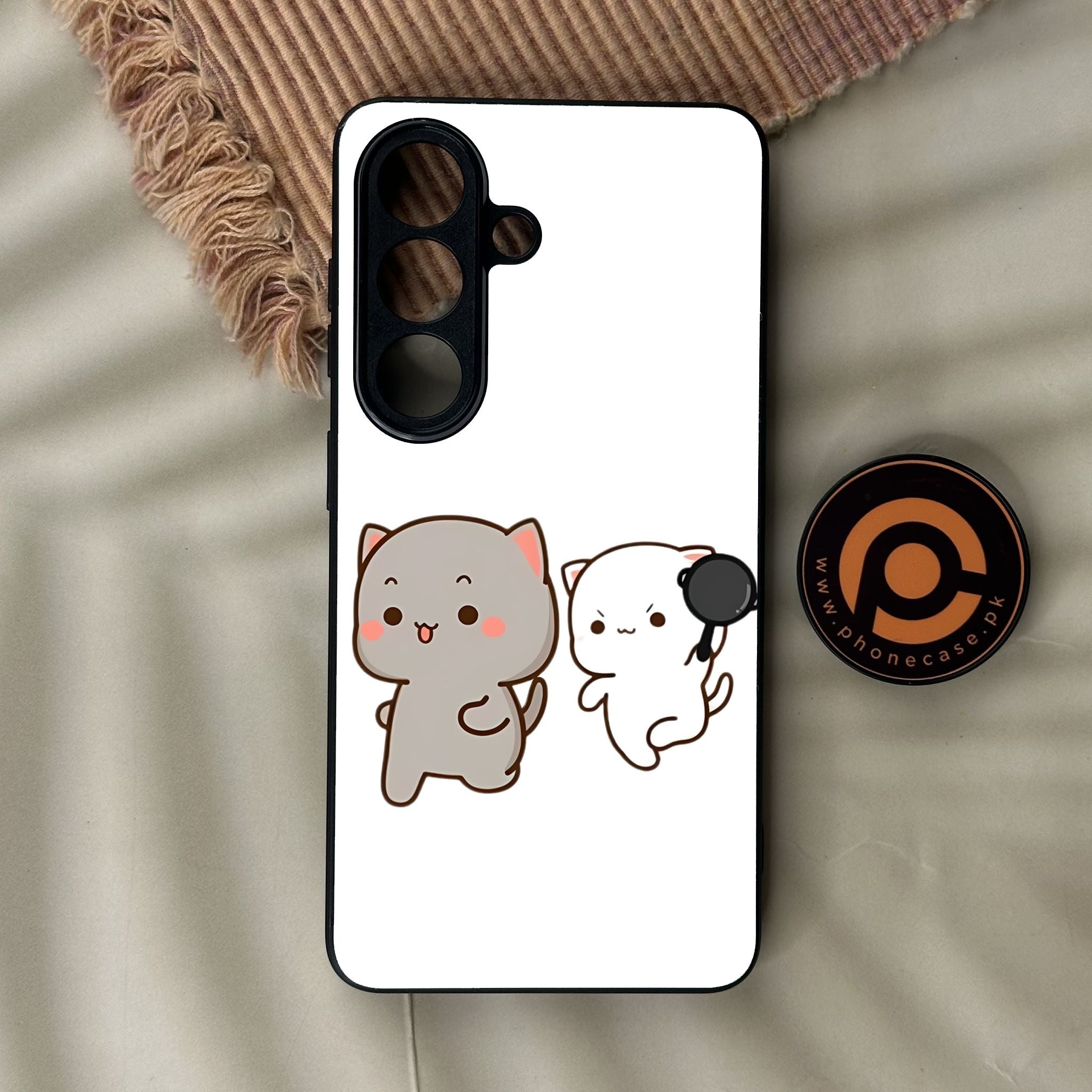 Galaxy S26 - Cute Bubu Dudu Design 8 - Premium Metal Printed Soft Bumper Shock Proof Case