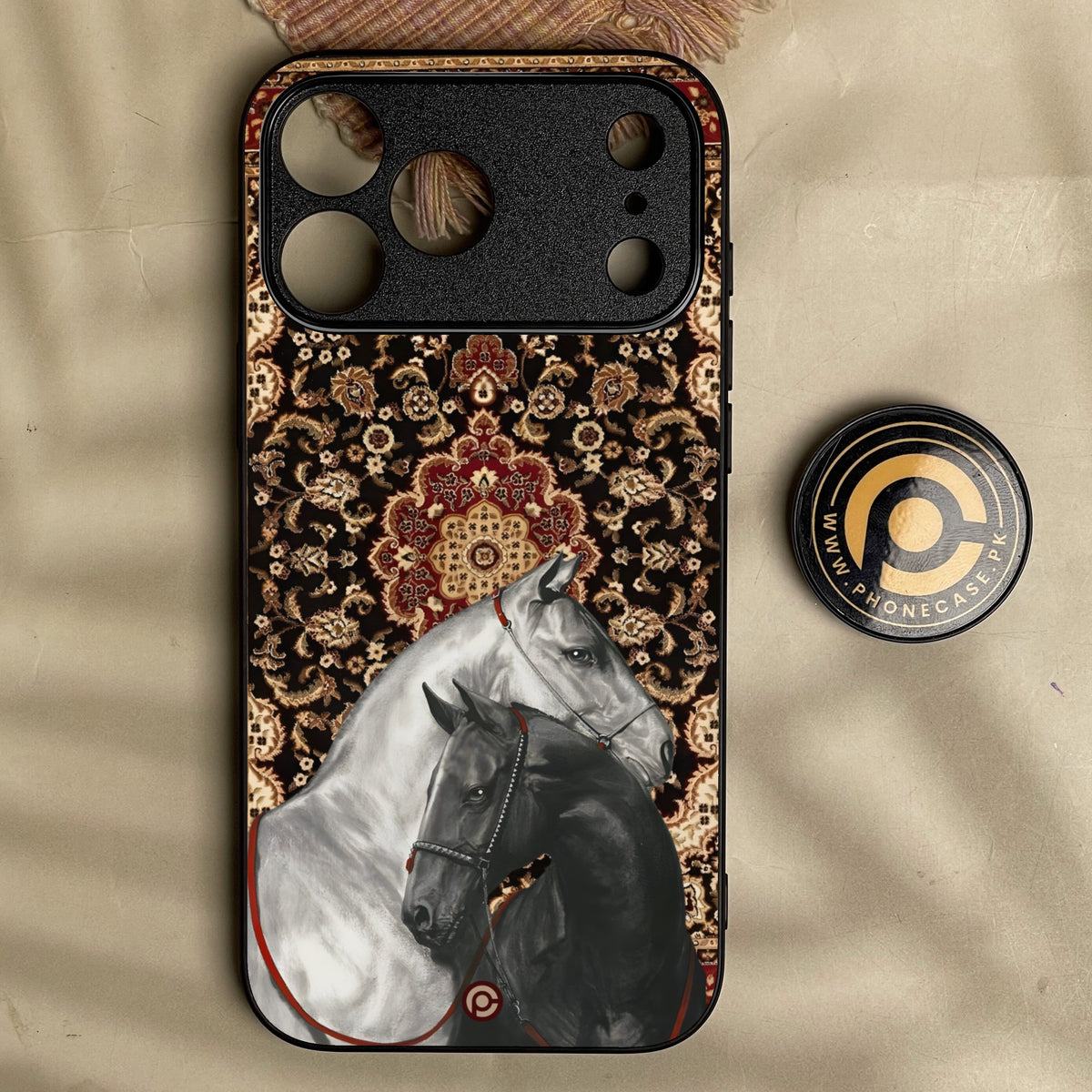 Iphone 18 Pro - Horse Heritage - Premium Metal Printed Soft Bumper Shock Proof Case