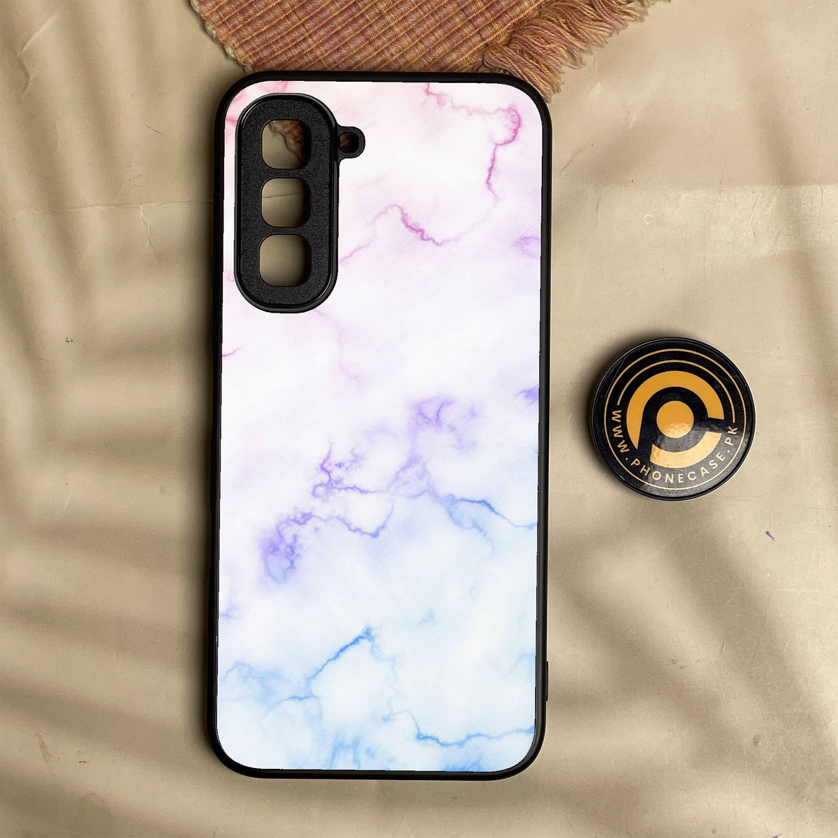 Infinix Hot 70 - White Design 2 - Premium Metal Printed Soft Bumper Shock Proof Case