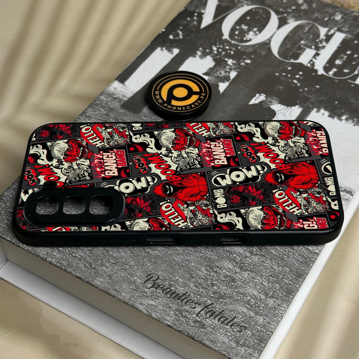 Infinix Hot 70 - Boom Red - Premium Metal Printed Soft Bumper Shock Proof Case