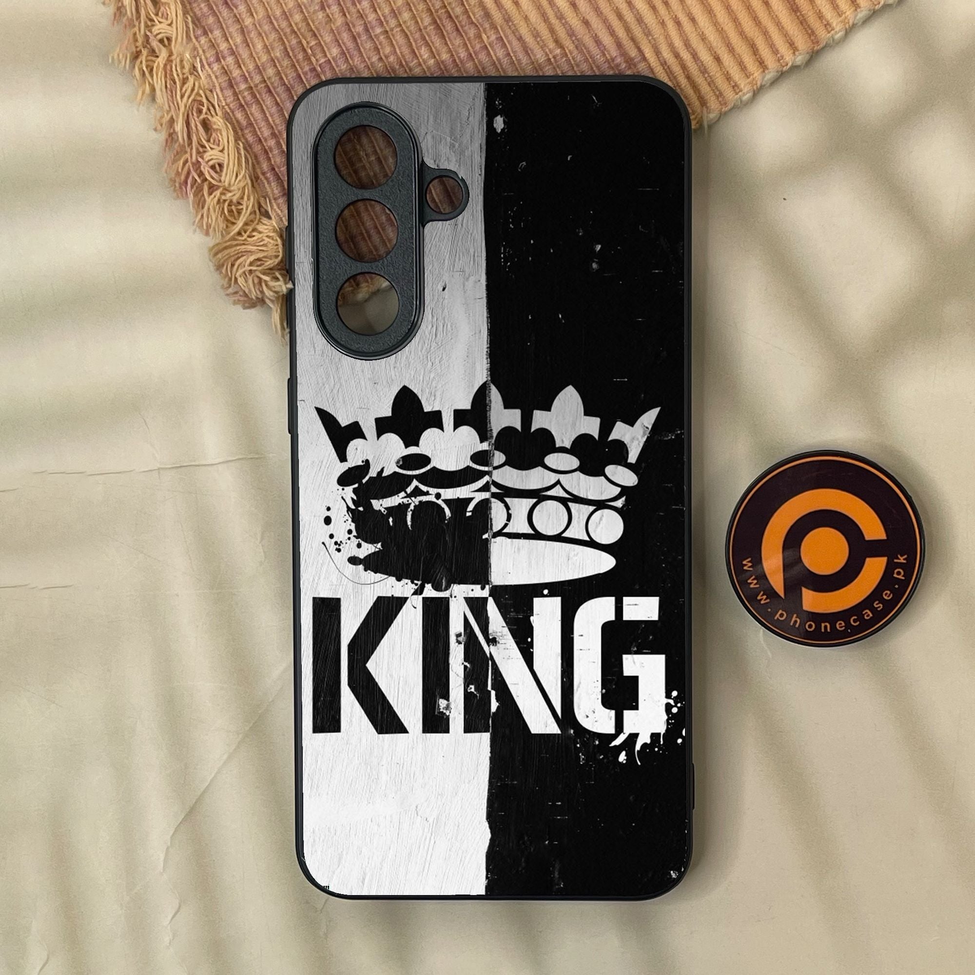 Samsung Galaxy A37 - King Design 7 - Premium Metal Printed Soft Bumper Shock Proof Case