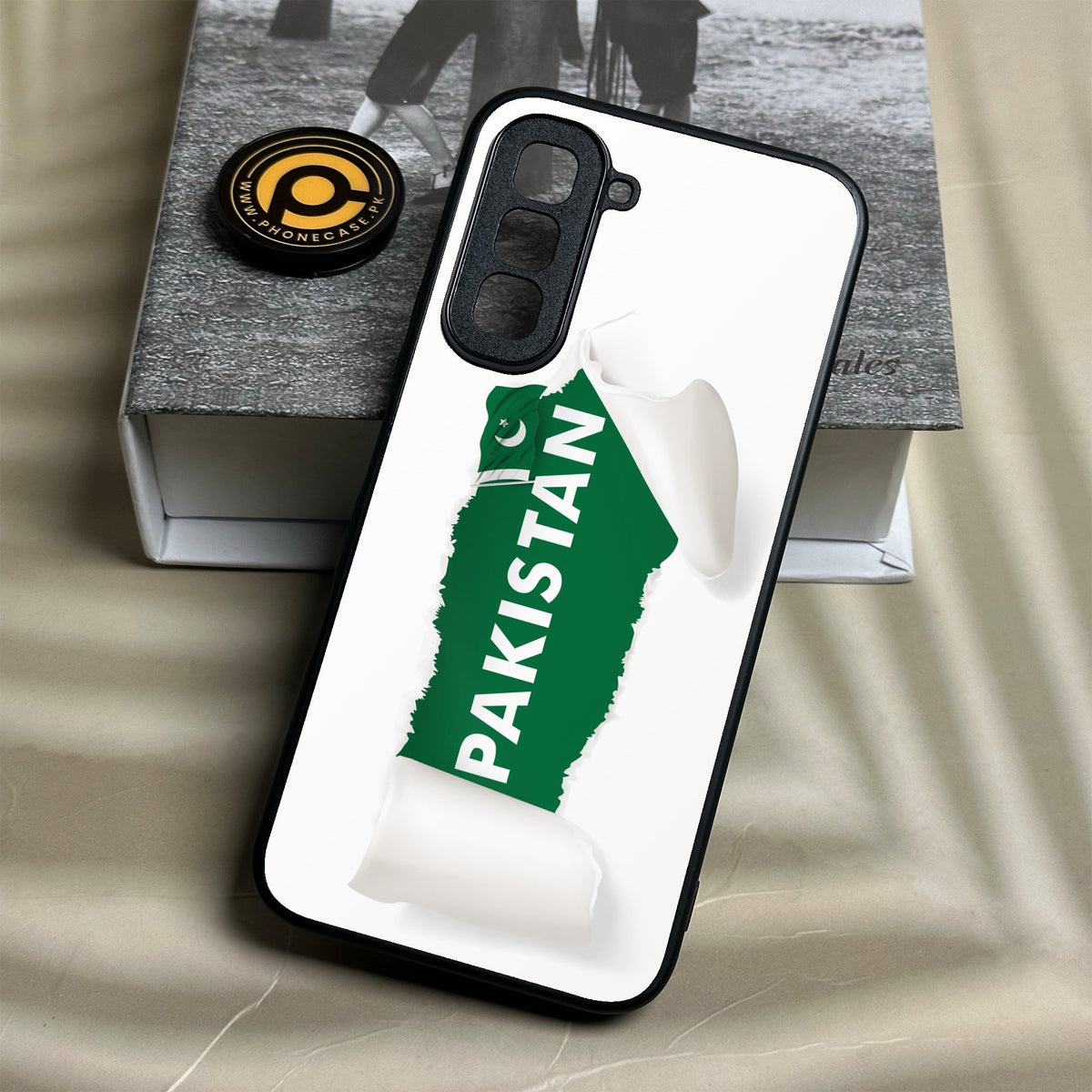 Infinix Hot 70 - Pakistani Flag Design 3 - Premium Metal Printed Soft Bumper Shock Proof Case