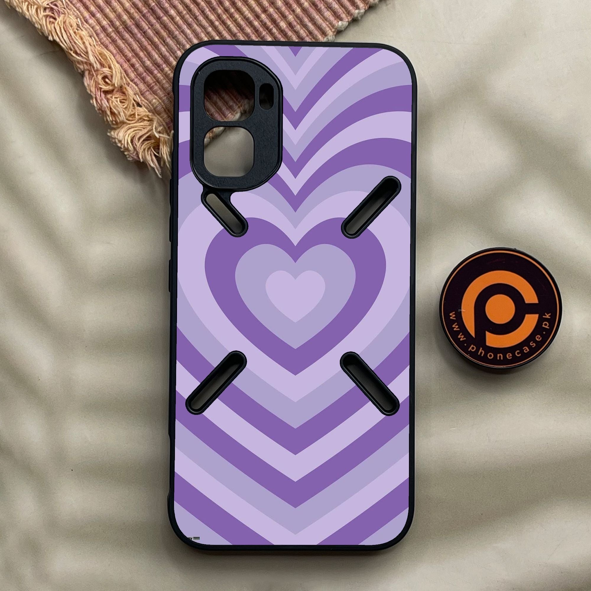 Infinix GT 50 Pro - Heartbeat Design 8 - Premium Metal Printed Soft Bumper Shock Proof Case