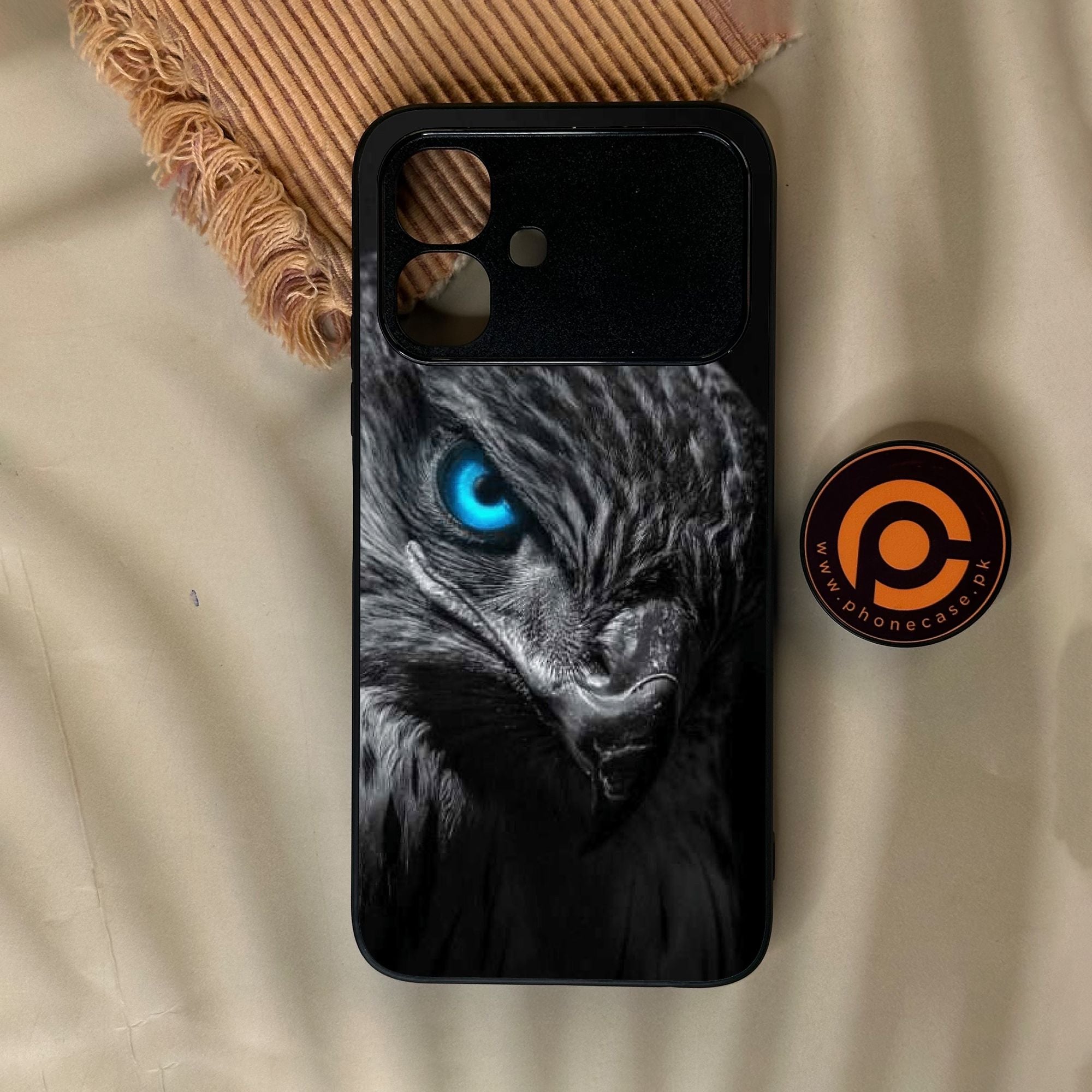 Infinix Smart 20 - Black Art Design 2 - Premium Metal Printed Soft Bumper Shock Proof Case