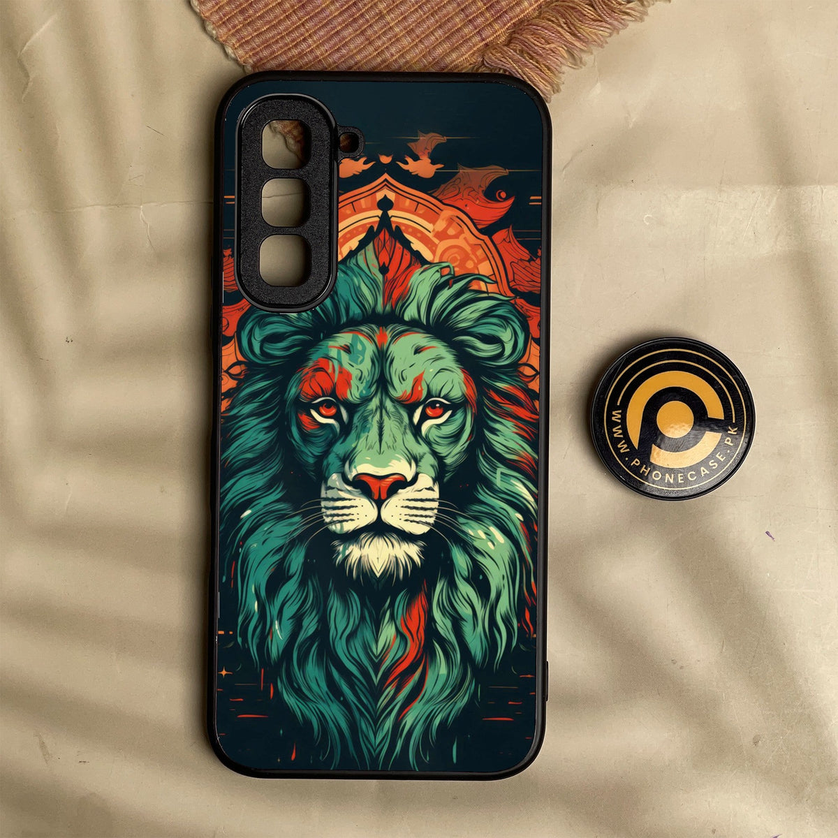 Infinix Hot 70 - Tiger 2.0 Design 2 - Premium Metal Printed Soft Bumper Shock Proof Case