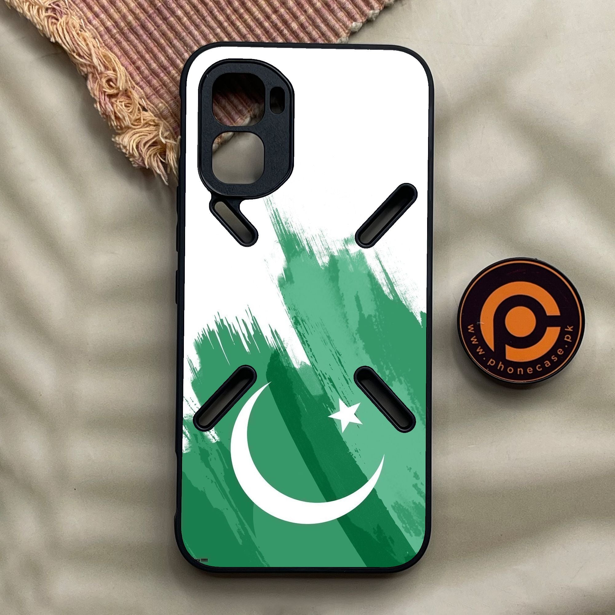 Infinix GT 50 Pro - Pakistani Flag Design 8 - Premium Metal Printed Soft Bumper Shock Proof Case
