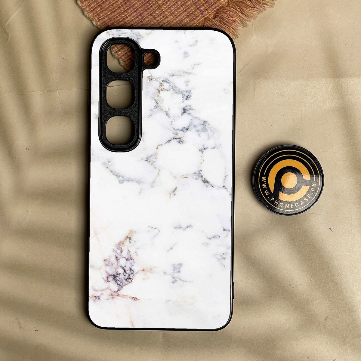 Infinix Hot 70 Pro - White Design 3 - Premium Metal Printed Soft Bumper Shock Proof Case