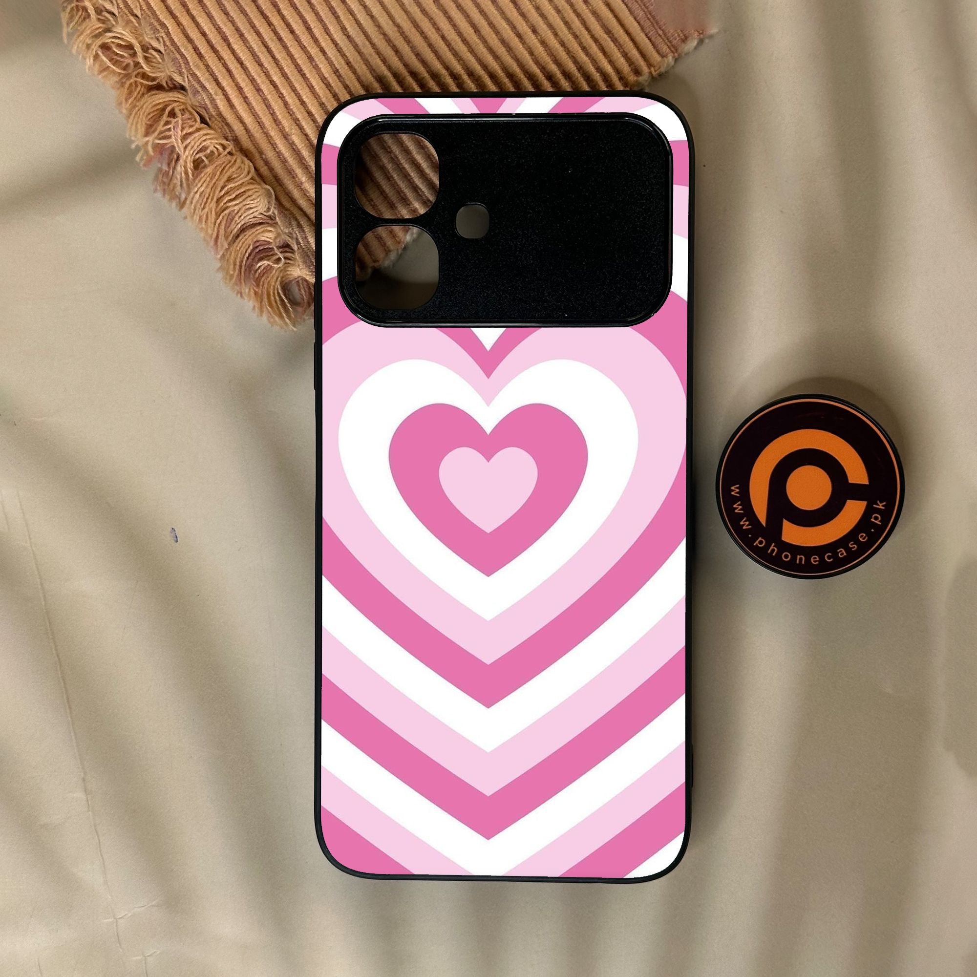 Infinix Smart 20 - Heartbeat Design 3 - Premium Metal Printed Soft Bumper Shock Proof Case