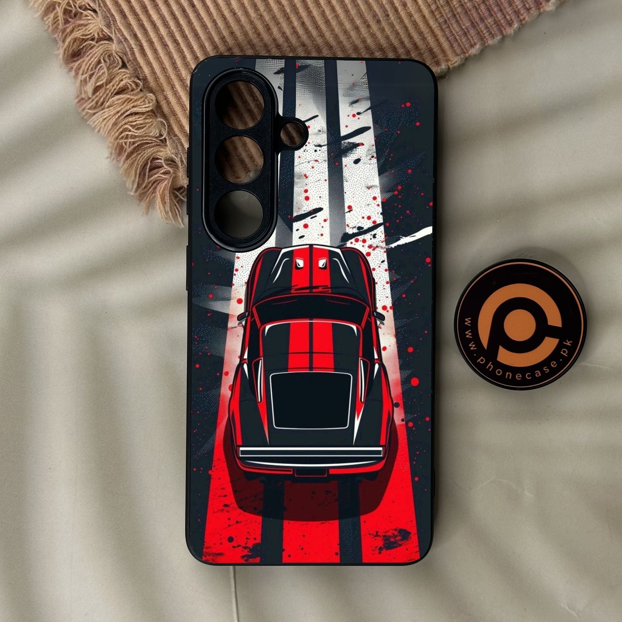 Galaxy S26 - Top-Down Track - Premium Metal Printed Soft Bumper Shock Proof Case