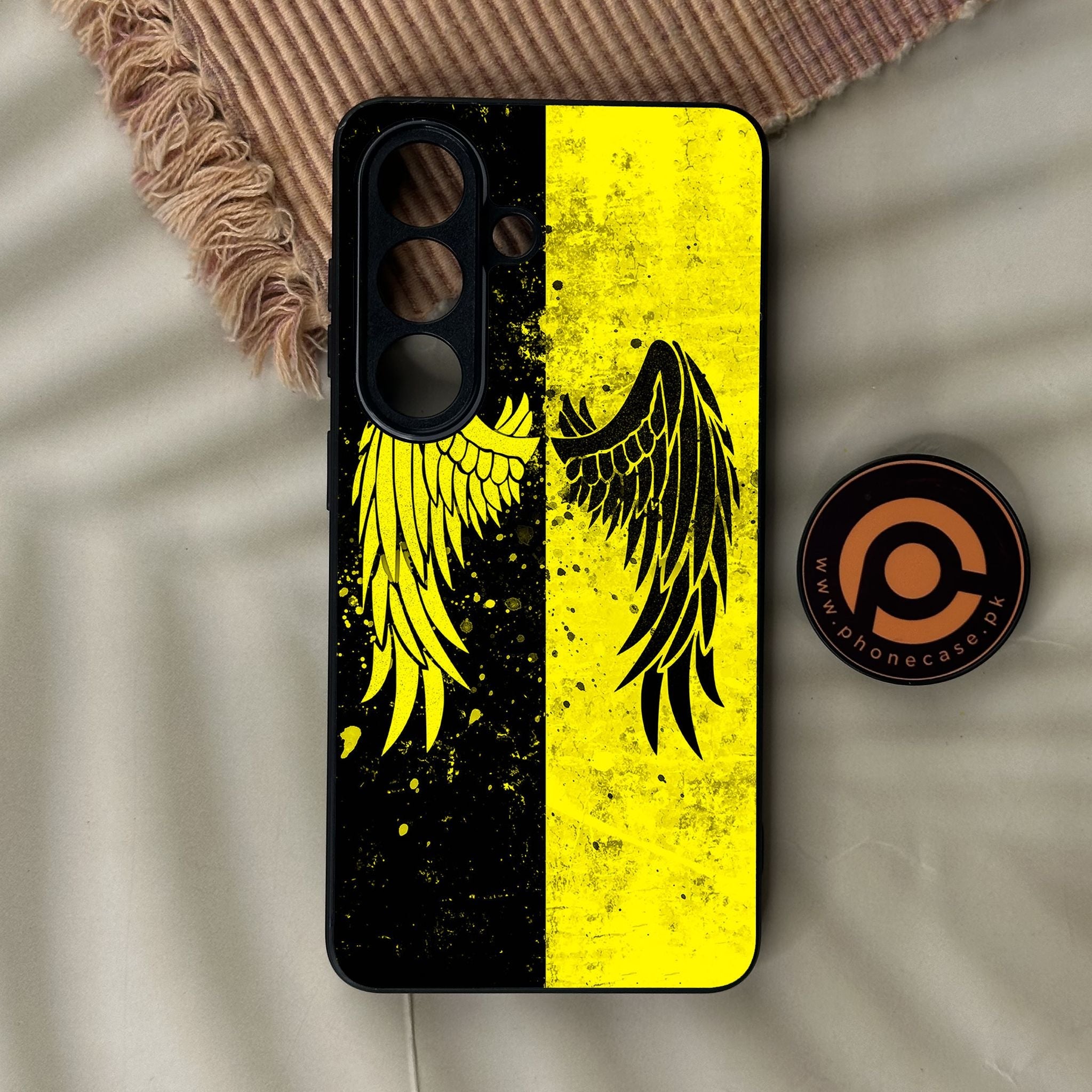 Galaxy S26 - Angel 2.0 Design 1 - Premium Metal Printed Soft Bumper Shock Proof Case