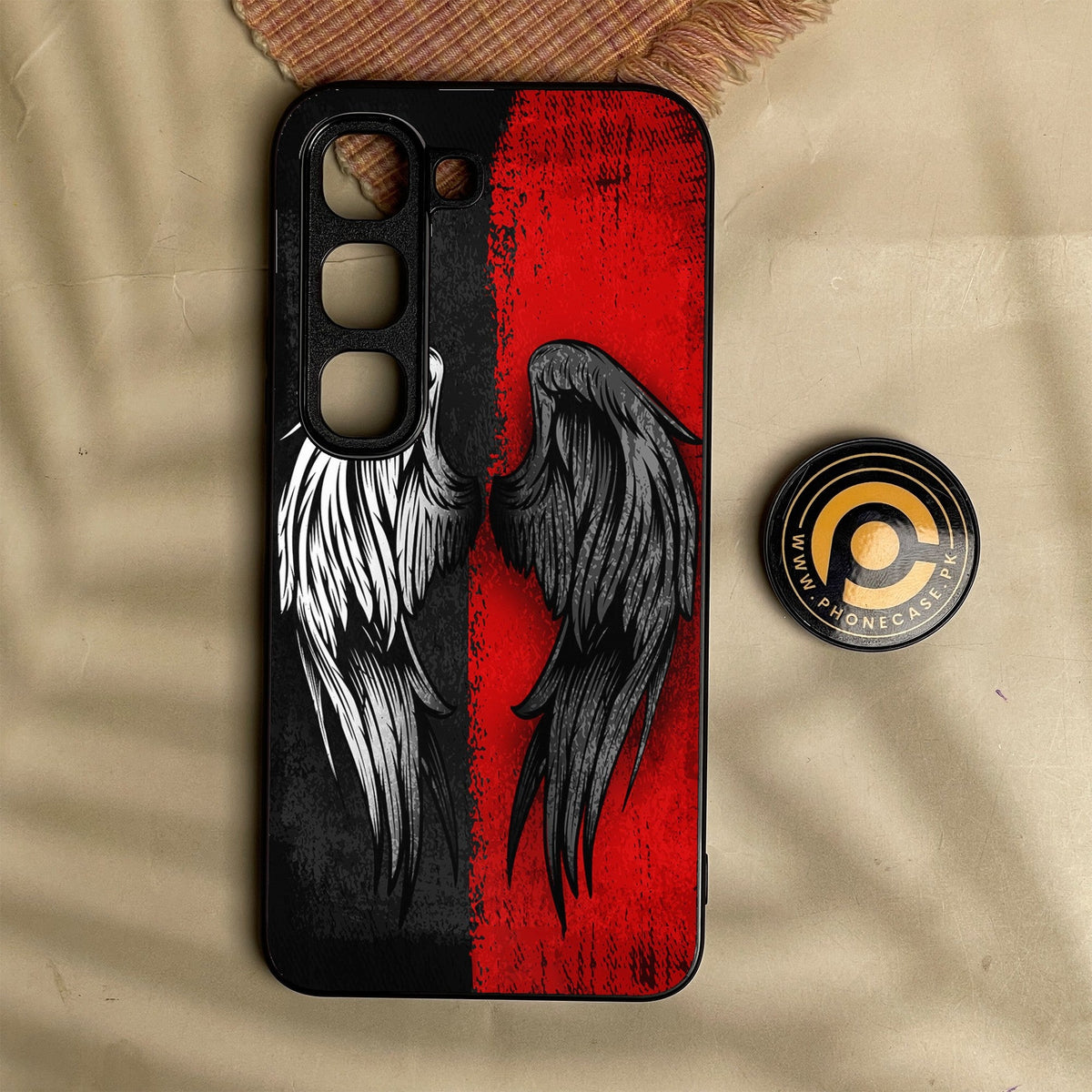 Infinix Hot 70 Pro - Angel 2.0 Design 10 - Premium Metal Printed Soft Bumper Shock Proof Case