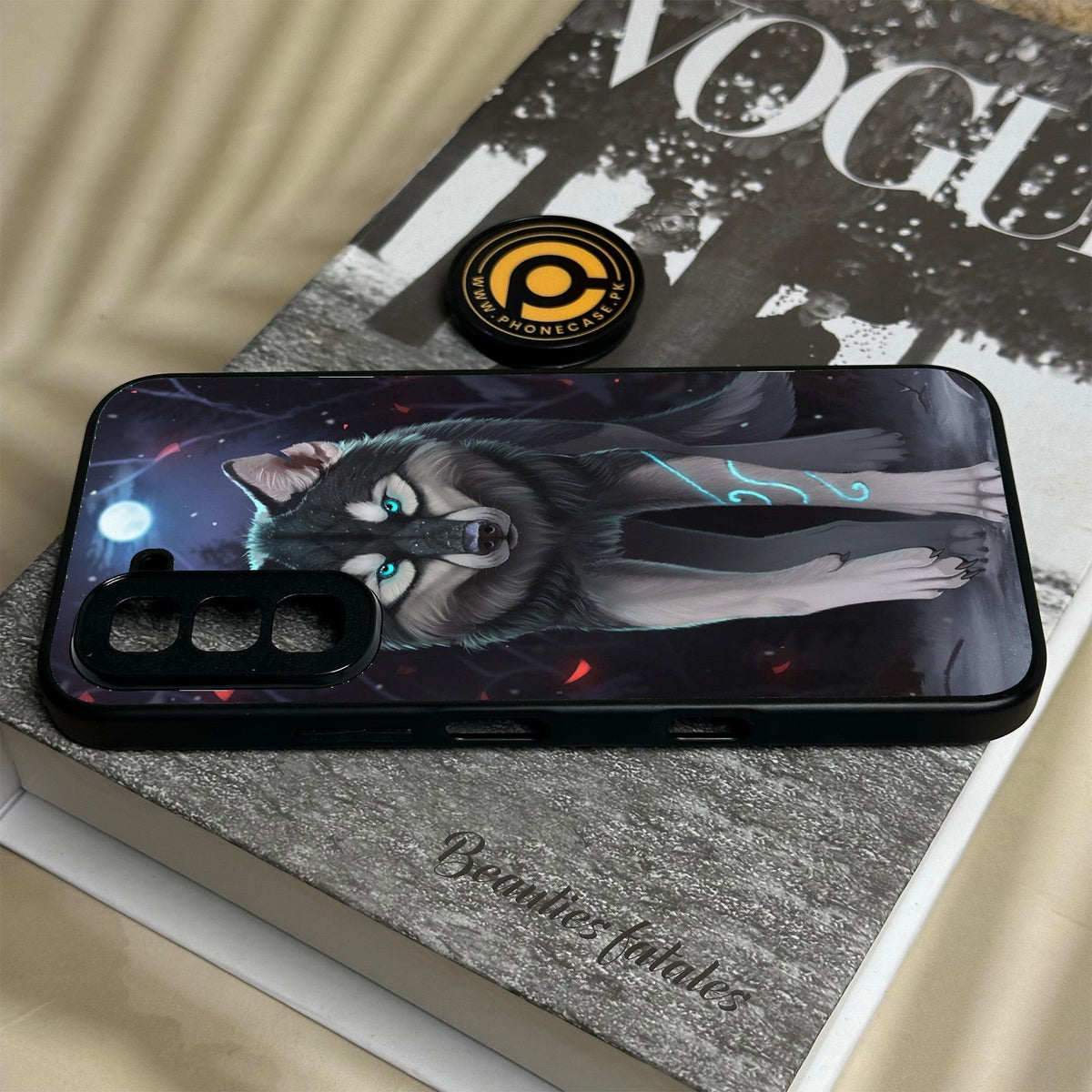 Infinix Hot 70 - Wolf Design 8 - Premium Metal Printed Soft Bumper Shock Proof Case
