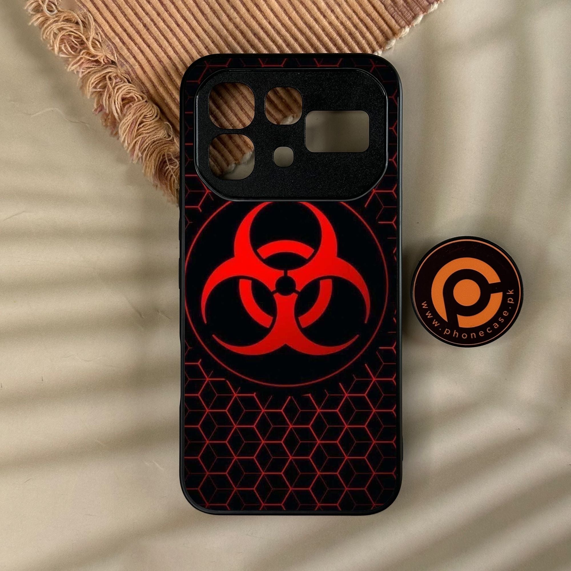 Infinix Note 60 Pro - Biohazard Design 8 - Premium Metal Printed Soft Bumper Shock Proof Case