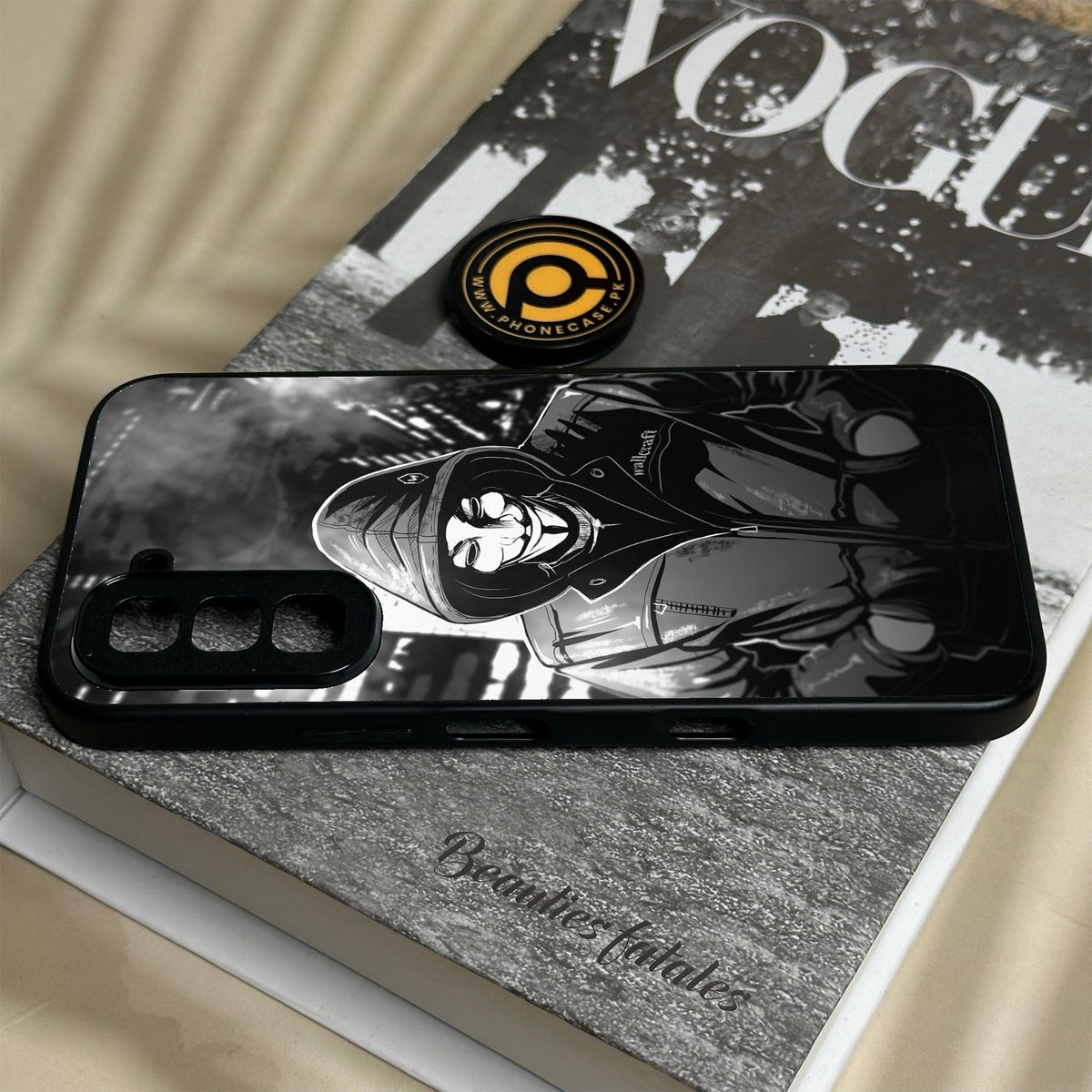 Infinix Hot 70 - Anonymous 2.0 Design 1 - Premium Metal Printed Soft Bumper Shock Proof Case