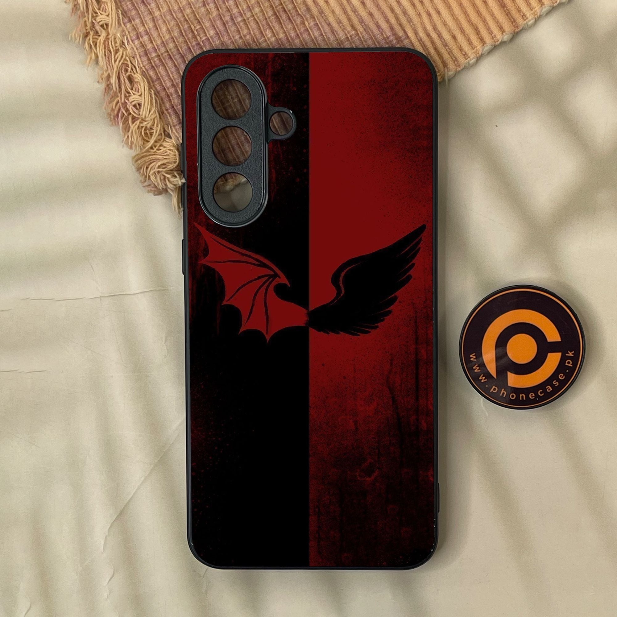 Samsung Galaxy A57 - Angel 2.0 Design 6 - Premium Metal Printed Soft Bumper Shock Proof Case