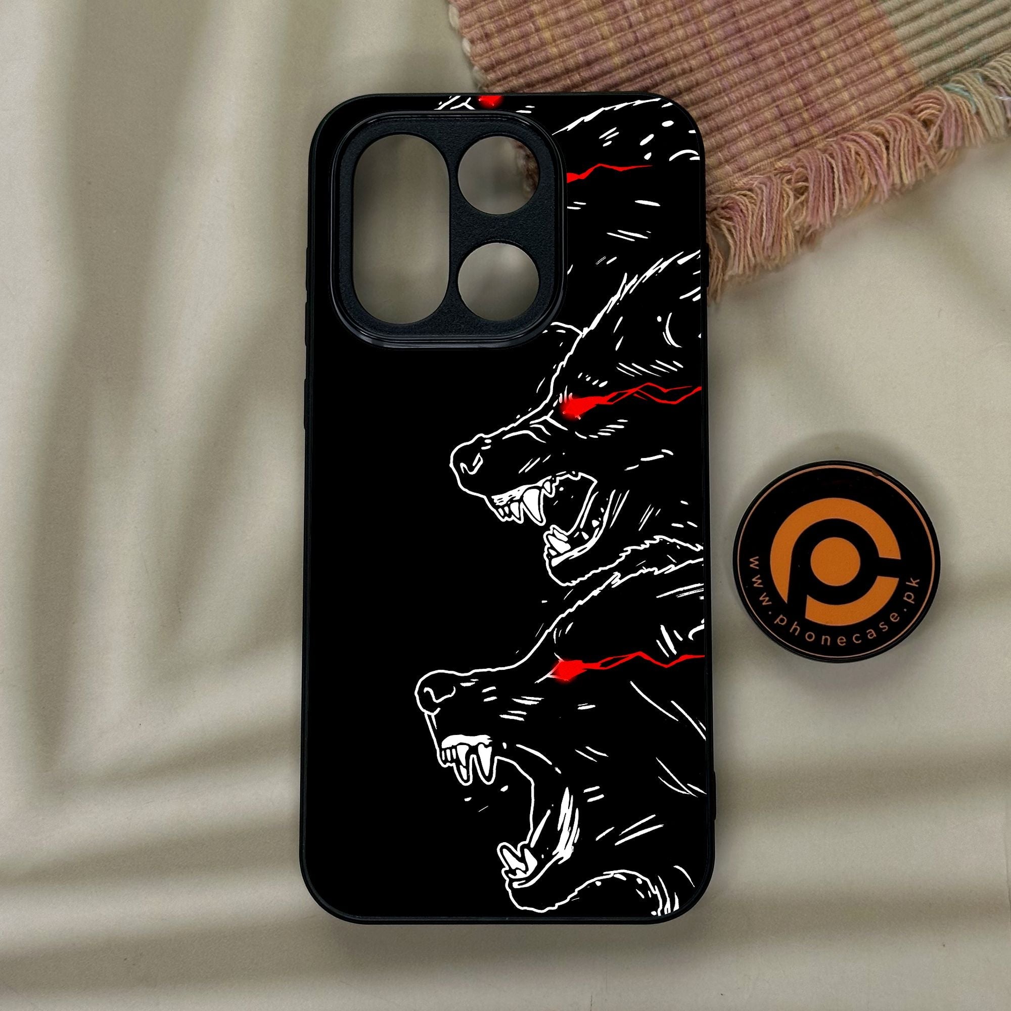 OnePlus 15 - Black Art Design 7 - Premium Metal Printed Soft Bumper Shock Proof Case