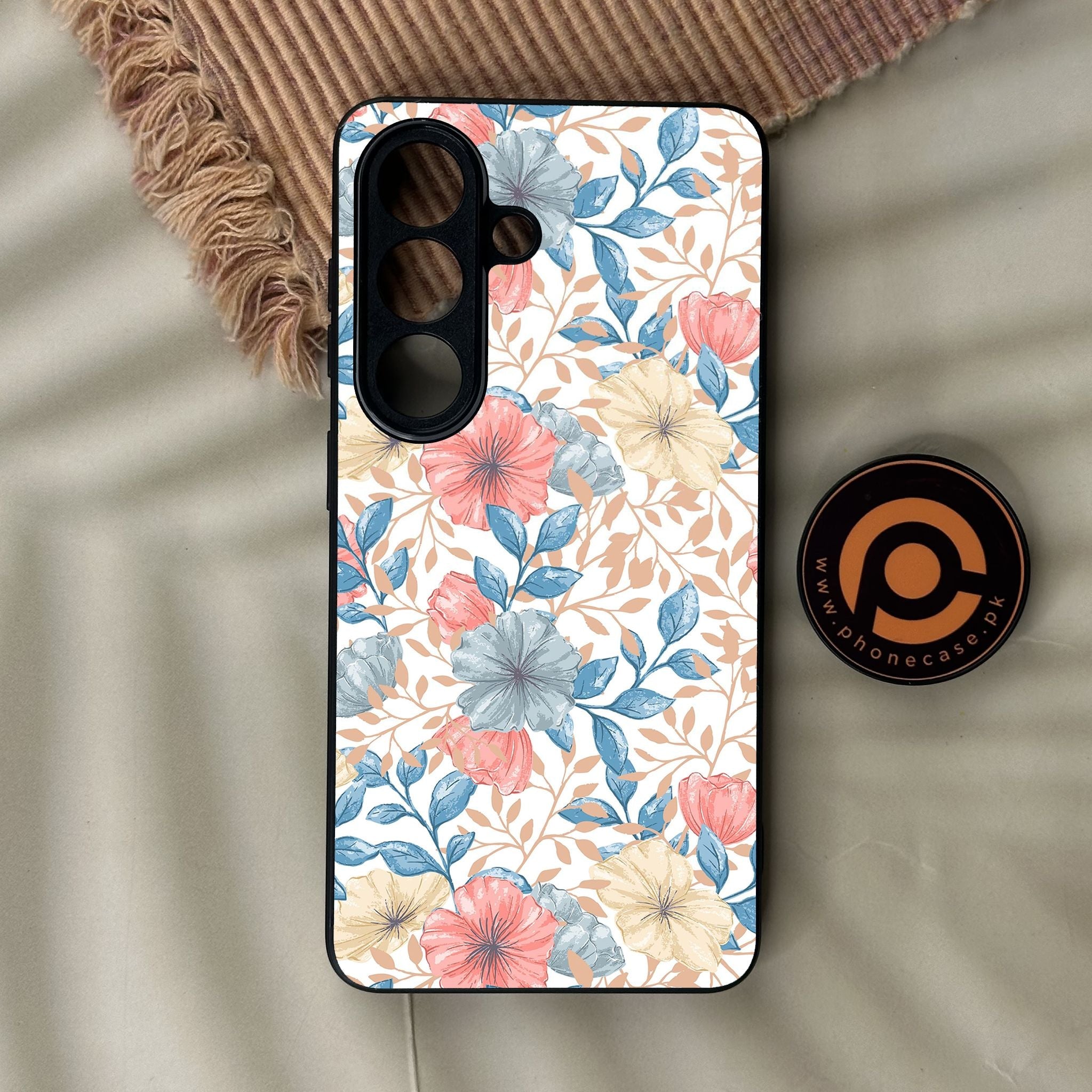 Galaxy S26 - Seamless Flower - Premium Metal Printed Soft Bumper Shock Proof Case