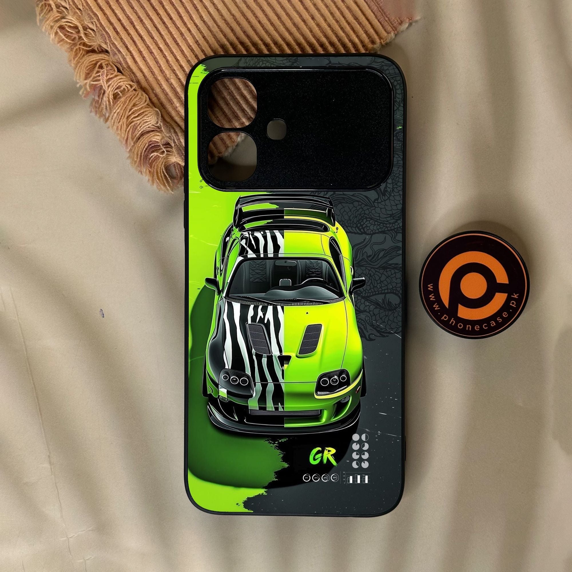 Infinix Smart 20 - Trish Art - Premium Metal Printed Soft Bumper Shock Proof Case