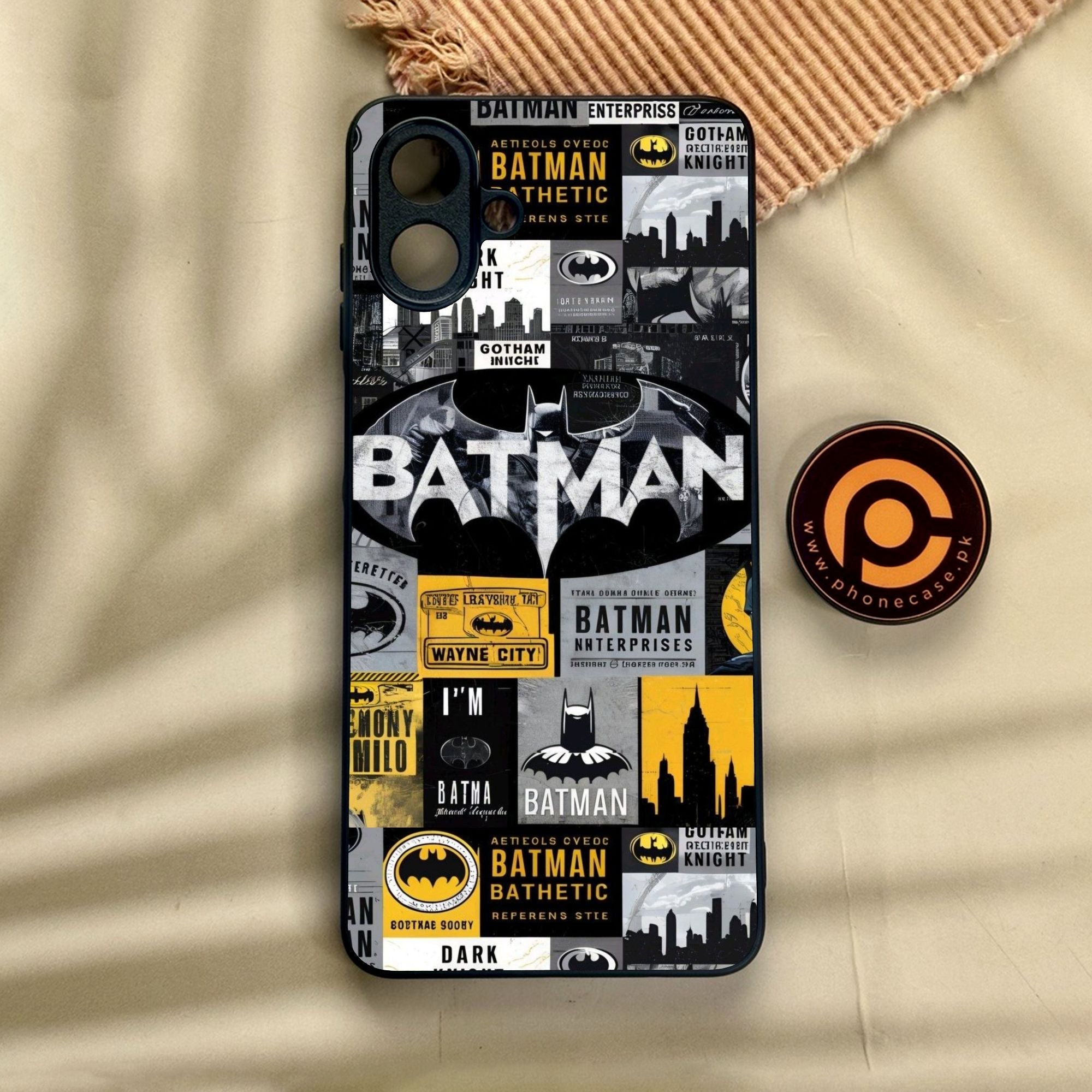 Samsung Galaxy A07 - The Gotham Collage - Premium Metal Printed Soft Bumper Shock Proof Case CS-40558