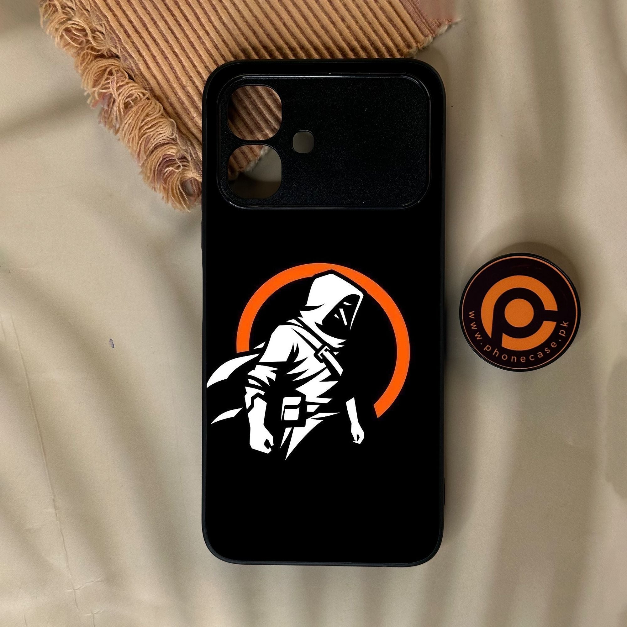 Infinix Smart 20 - Minimalistic Design 7 - Premium Metal Printed Soft Bumper Shock Proof Case