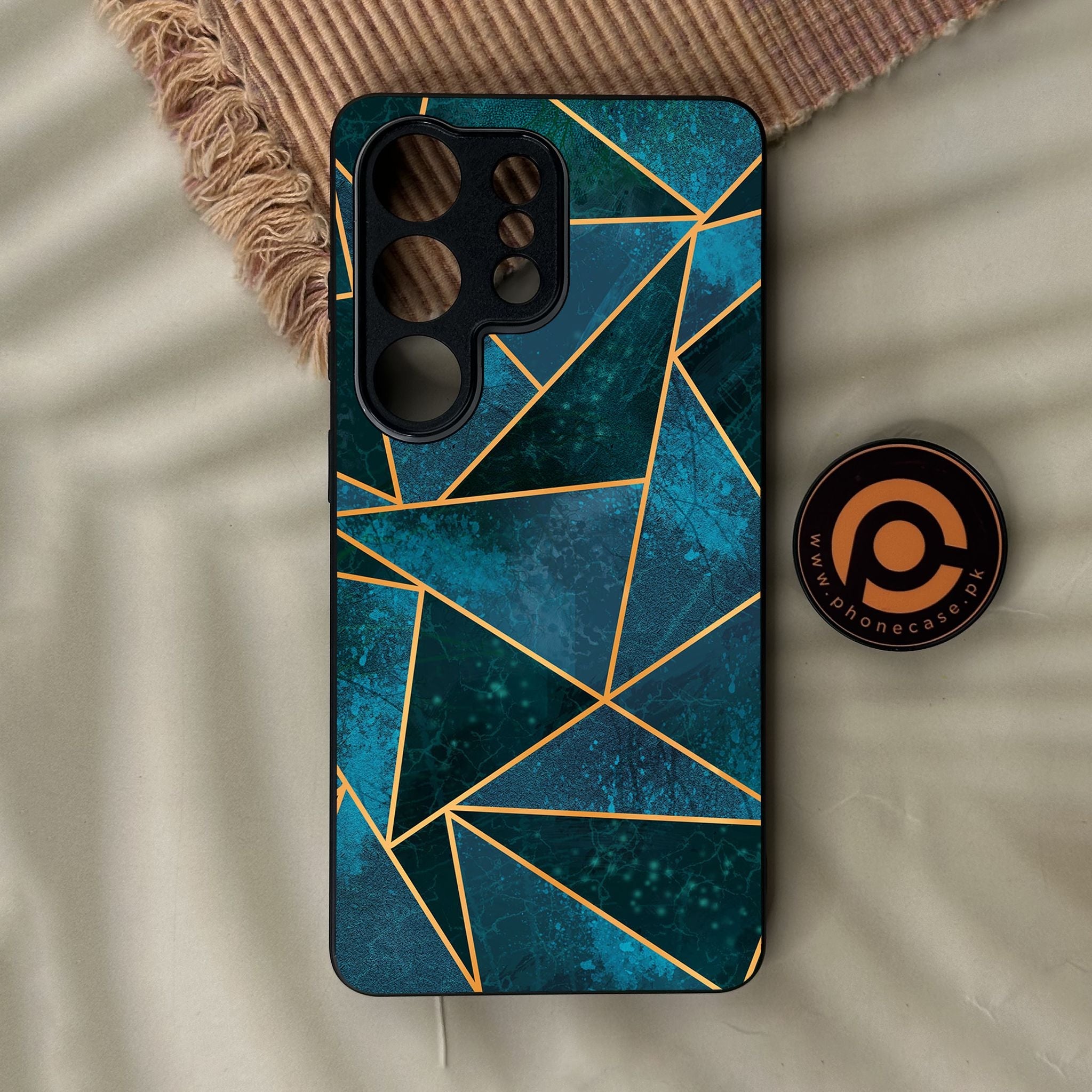 Galaxy S26 Ultra - Geometric Design 6 - Premium Metal Printed Soft Bumper Shock Proof Case
