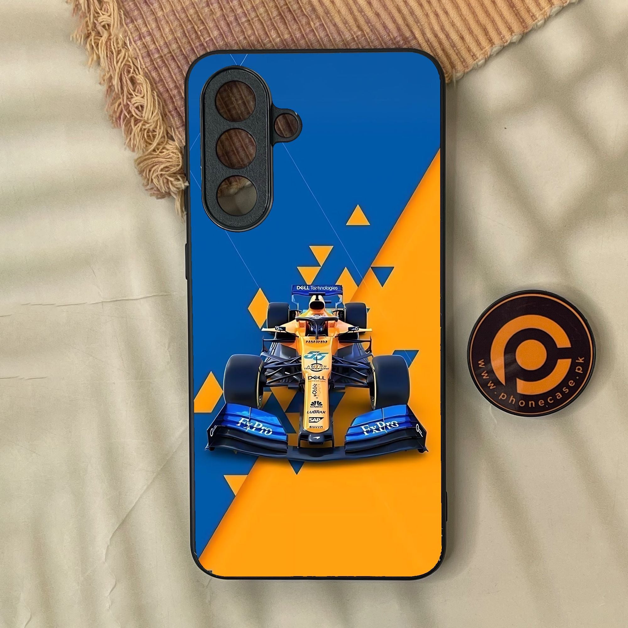 Samsung Galaxy A57 - Formula 1 Design 7 - Premium Metal Printed Soft Bumper Shock Proof Case
