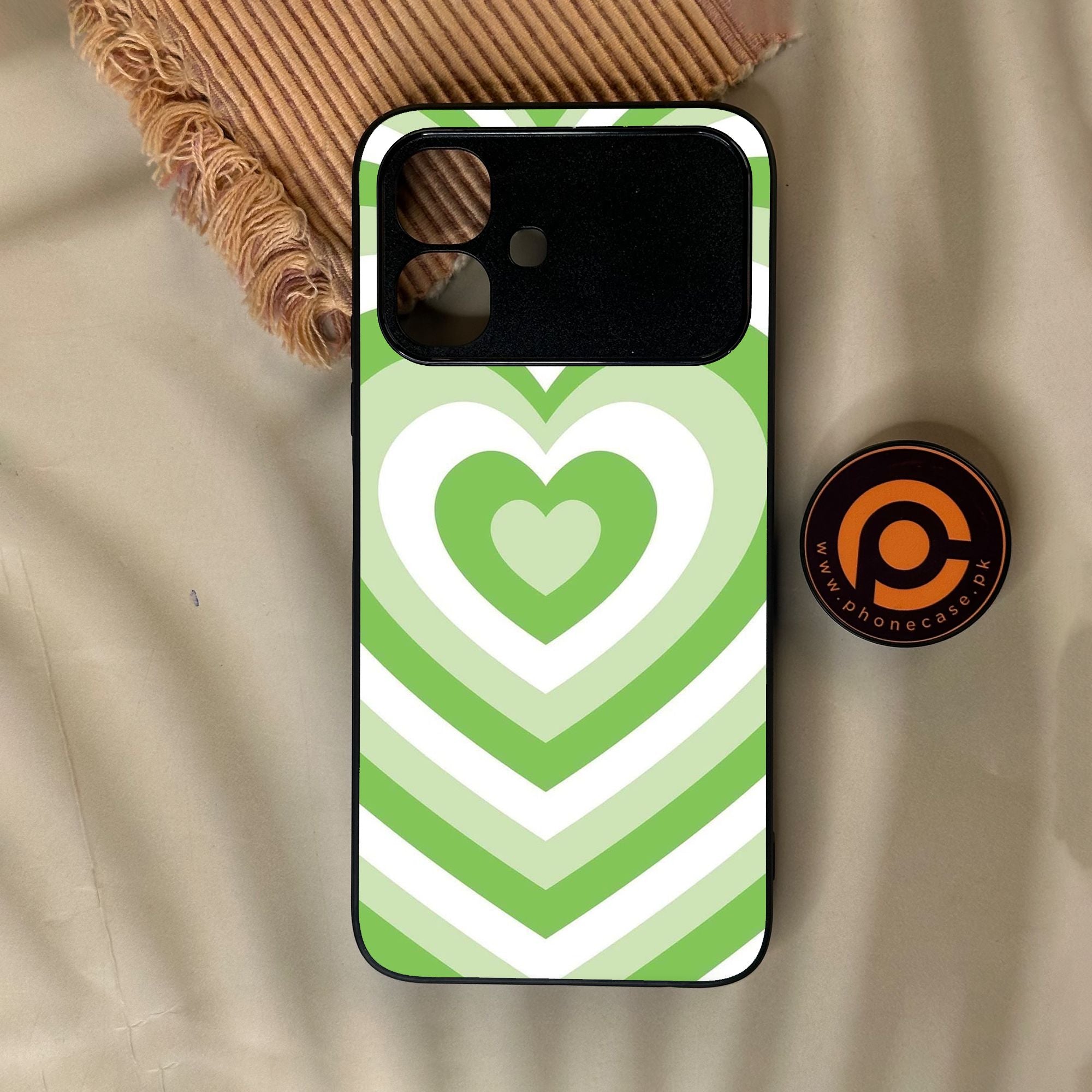 Infinix Smart 20 - Heartbeat Design 10 - Premium Metal Printed Soft Bumper Shock Proof Case
