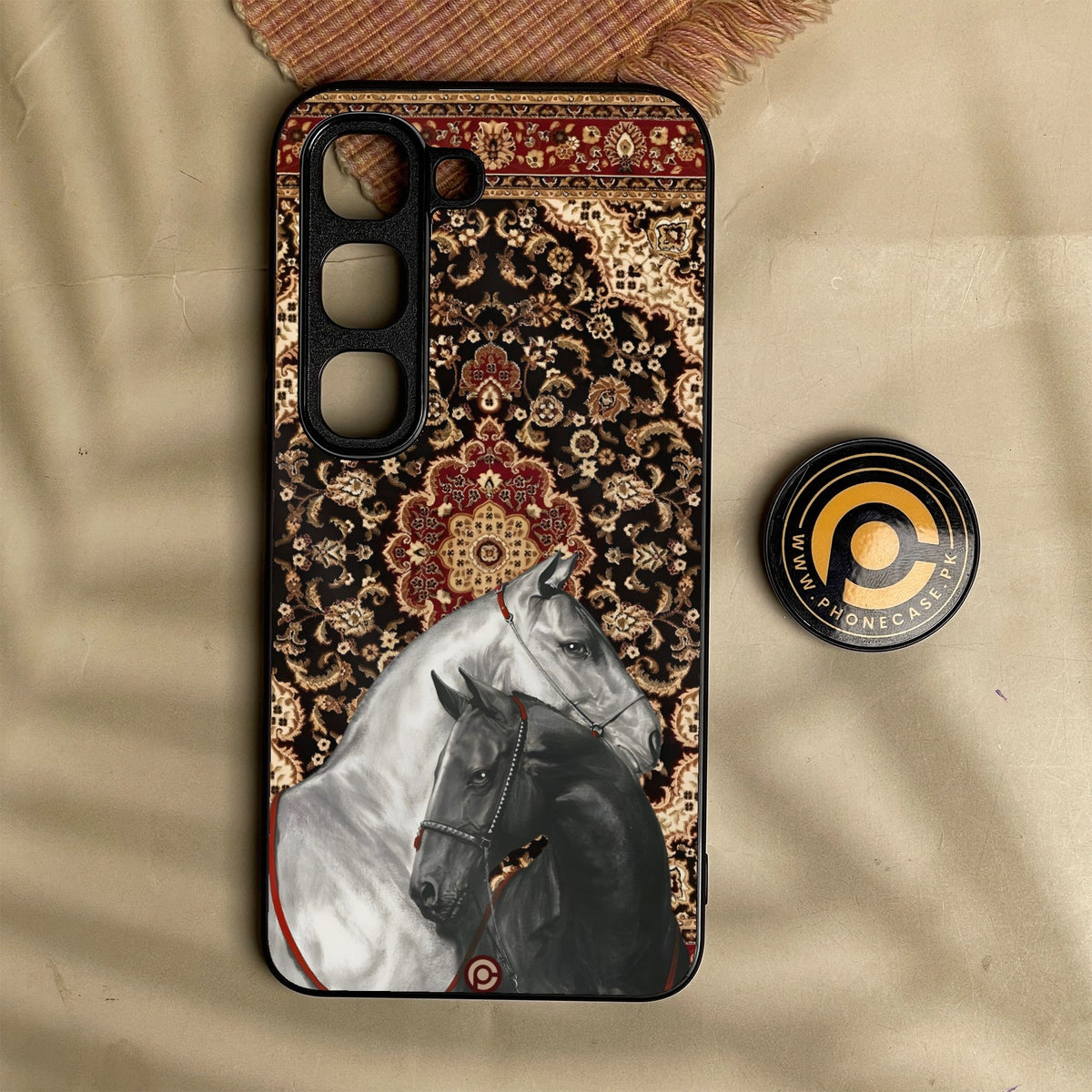 Infinix Hot 70 Pro - Horse Heritage - Premium Metal Printed Soft Bumper Shock Proof Case