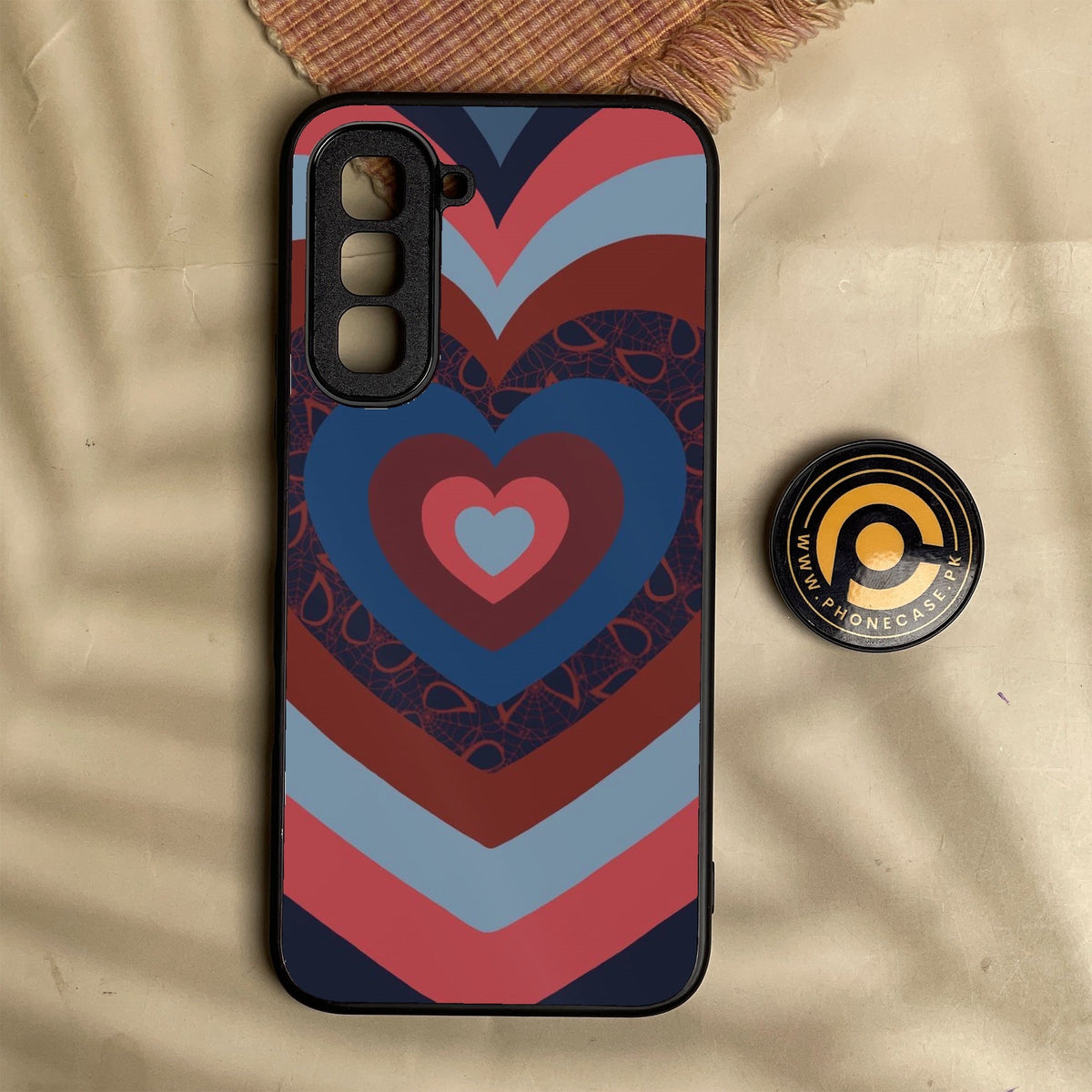 Infinix Hot 70 - Heart 2.0 Design 2 - Premium Metal Printed Soft Bumper Shock Proof Case