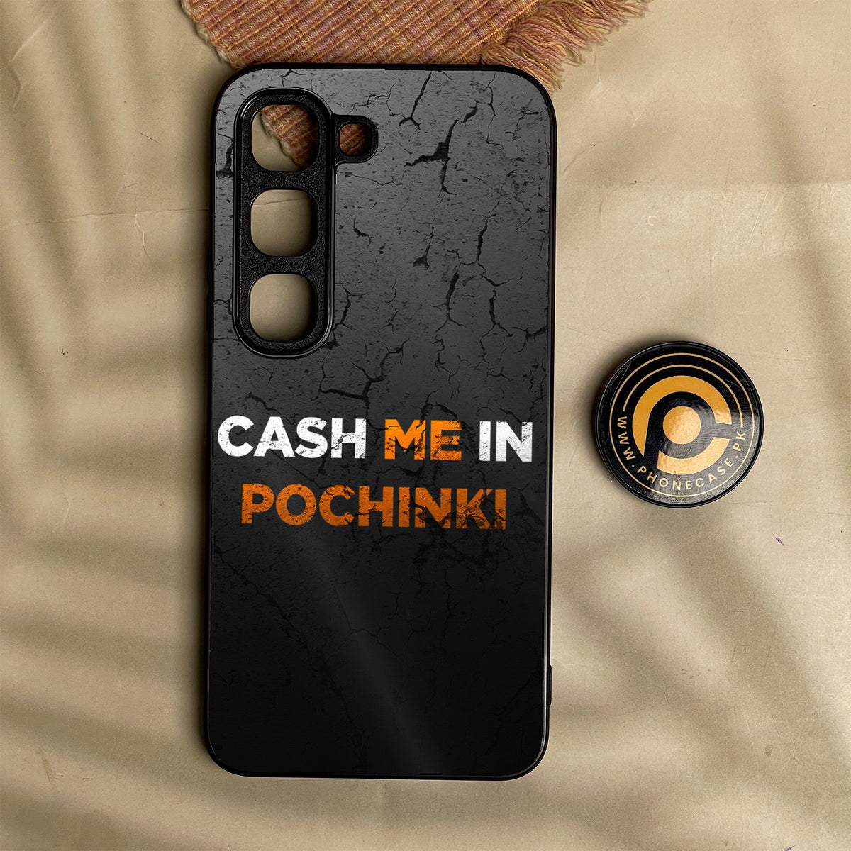 Infinix Hot 70 Pro - Cash Me - Premium Metal Printed Soft Bumper Shock Proof Case