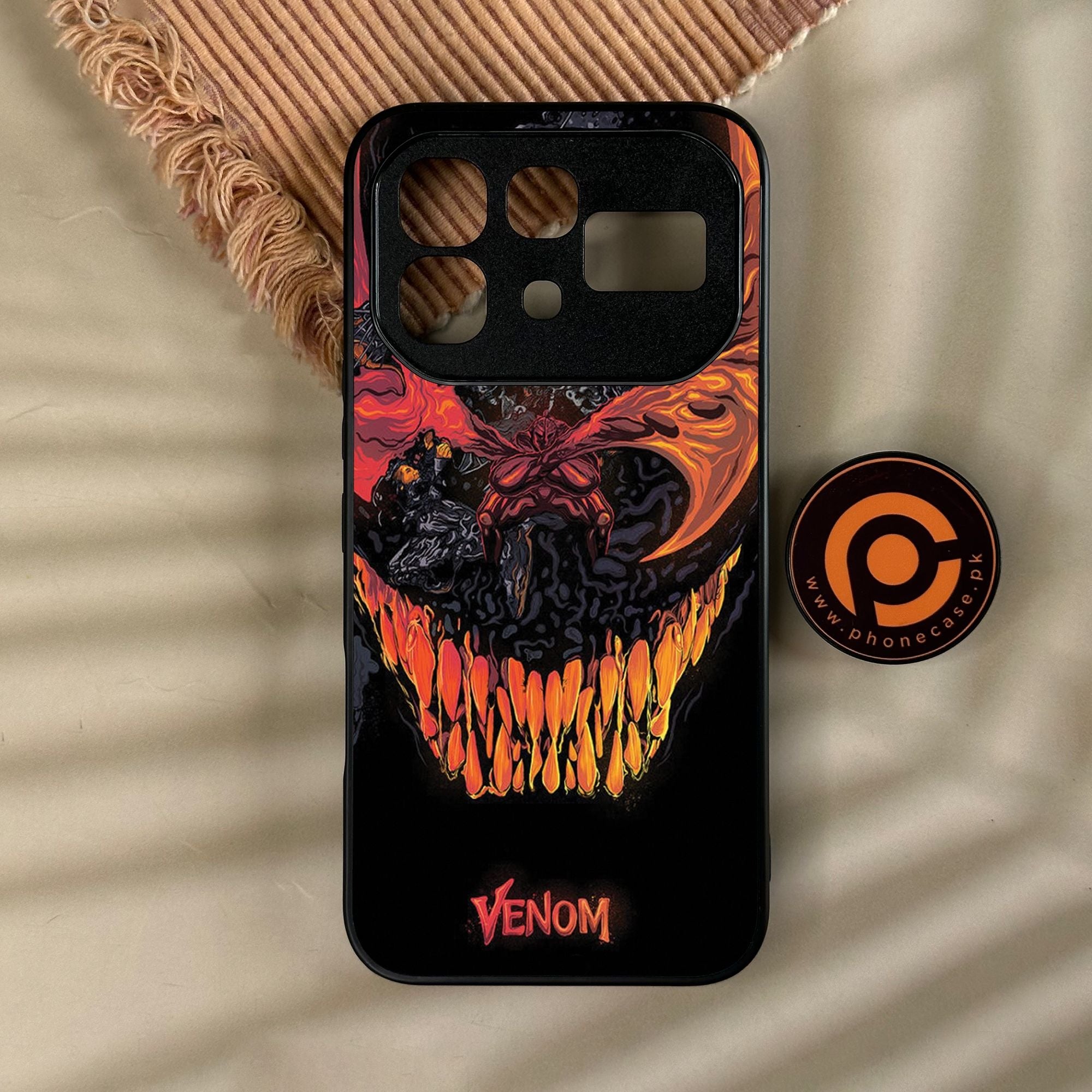 Infinix Note 60 - Venom Case - Premium Metal Printed Soft Bumper Shock Proof Case