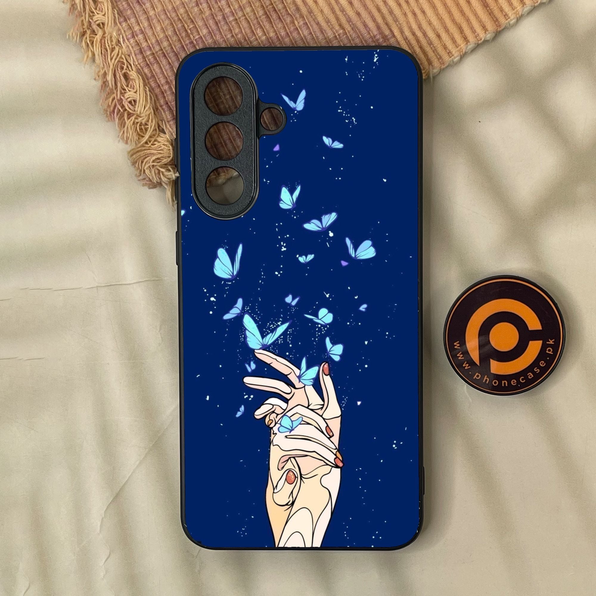 Samsung Galaxy A57 - Butterflies Design 2 - Premium Metal Printed Soft Bumper Shock Proof Case