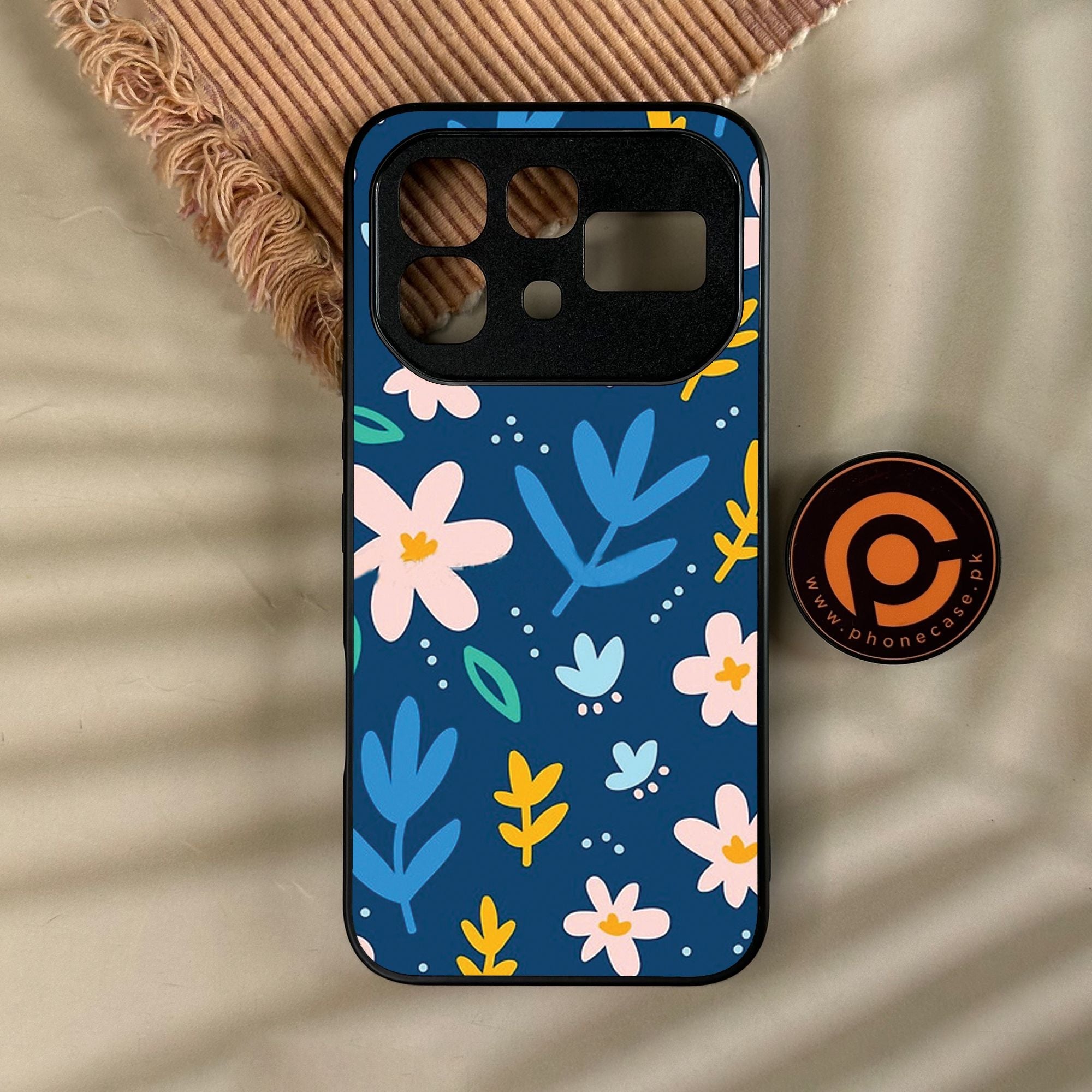 Infinix Note 60 - Colorful Flowers - Premium Metal Printed Soft Bumper Shock Proof Case