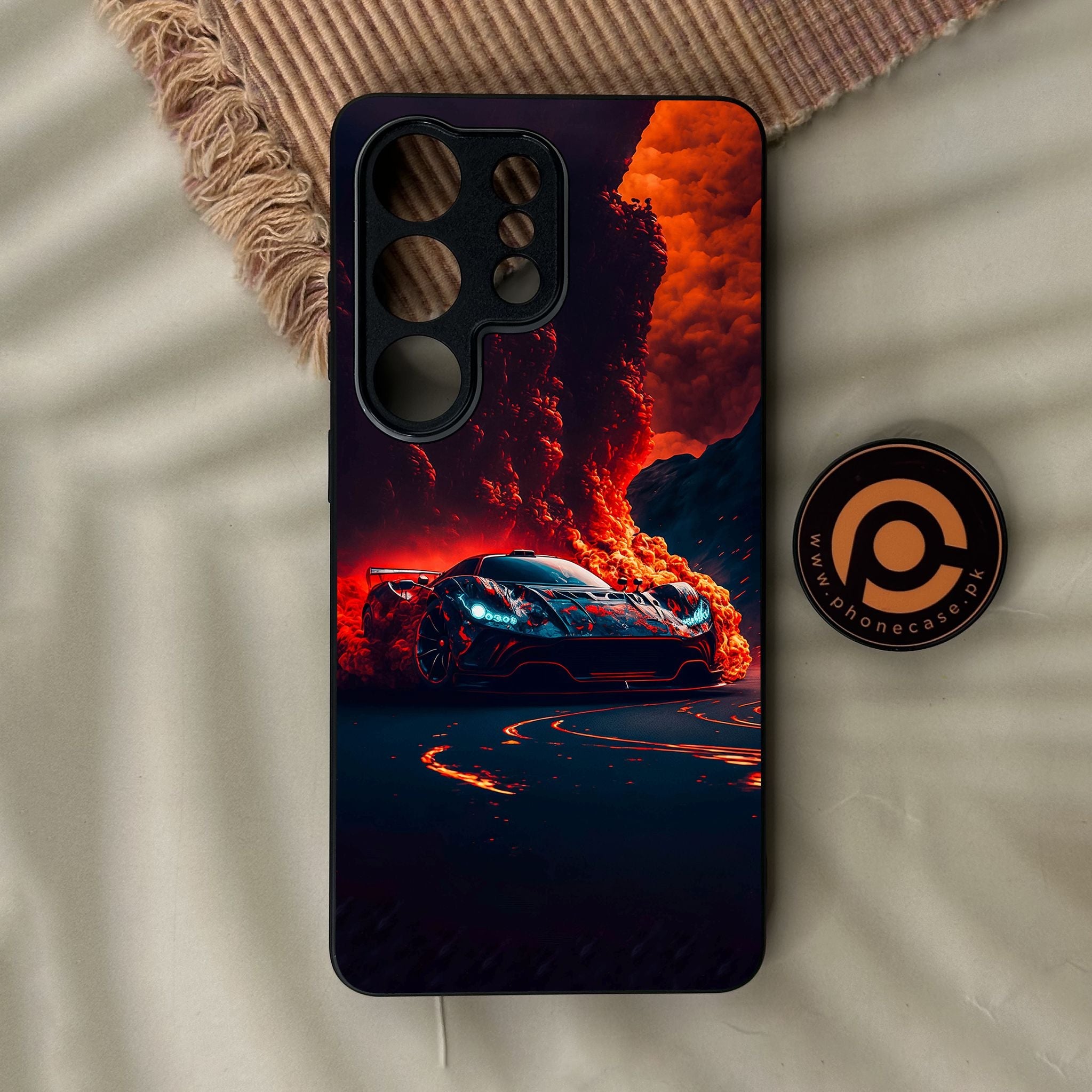 Galaxy S26 Ultra - Racing Design 6 - Premium Metal Printed Soft Bumper Shock Proof Case