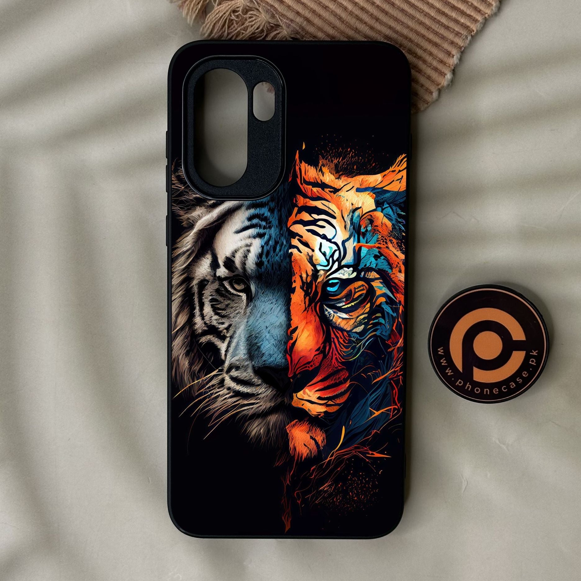 OnePlus 15R - Tiger 2.0 Design 1 - Premium Metal Printed Soft Bumper Shock Proof Case