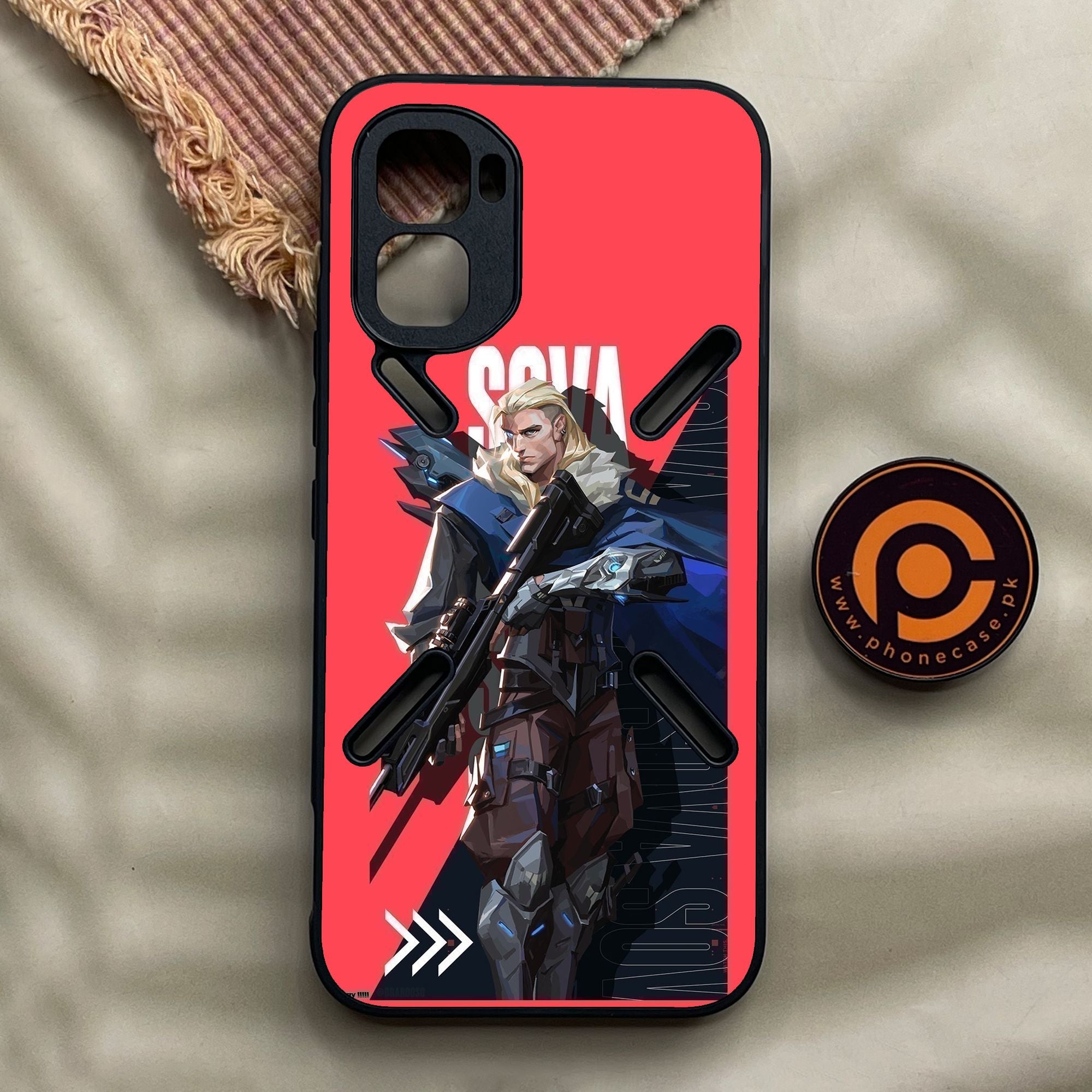 Infinix GT 50 Pro - Battle-Ready Design 7 - Premium Metal Printed Soft Bumper Shock Proof Case