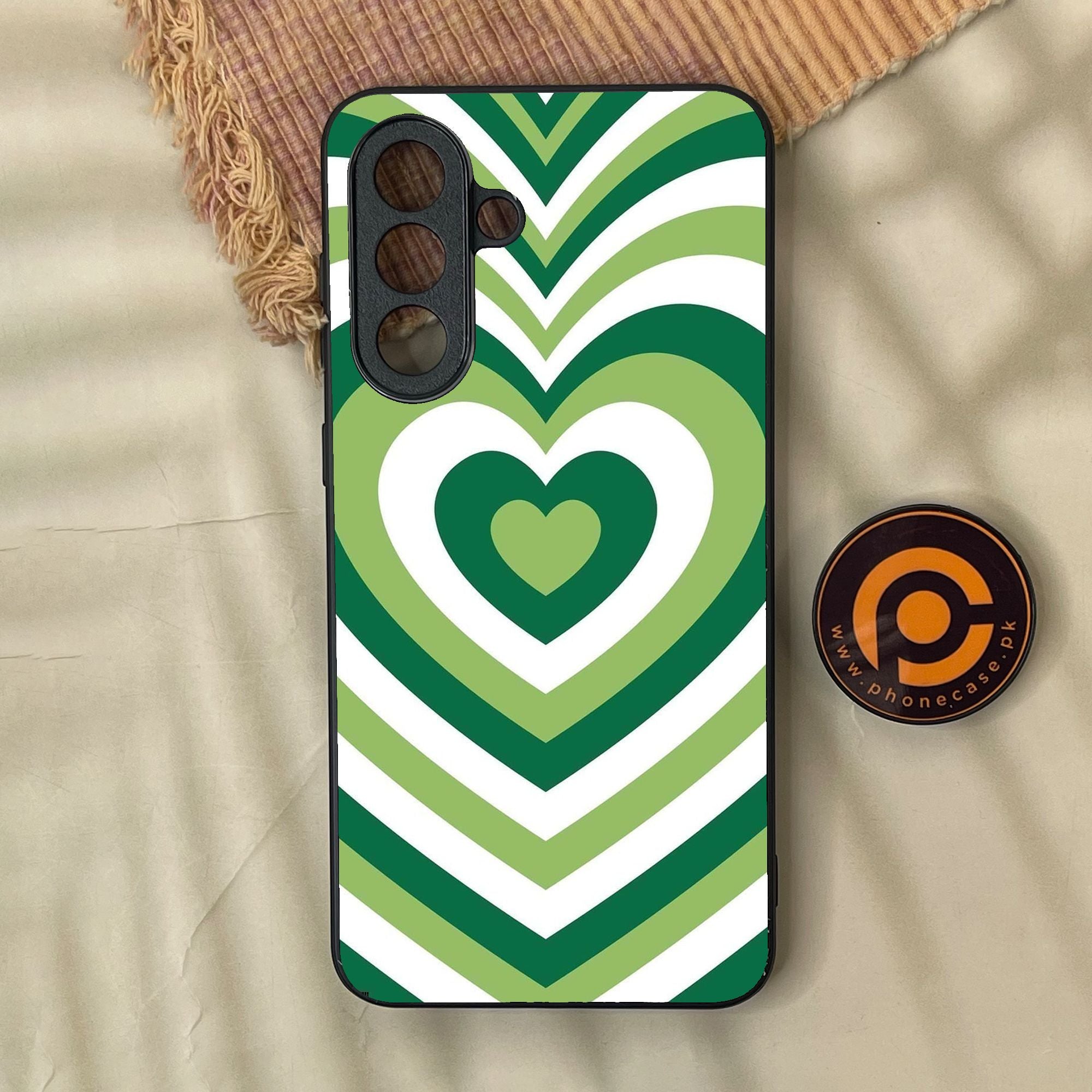 Samsung Galaxy A37 - Heartbeat Design 4 - Premium Metal Printed Soft Bumper Shock Proof Case