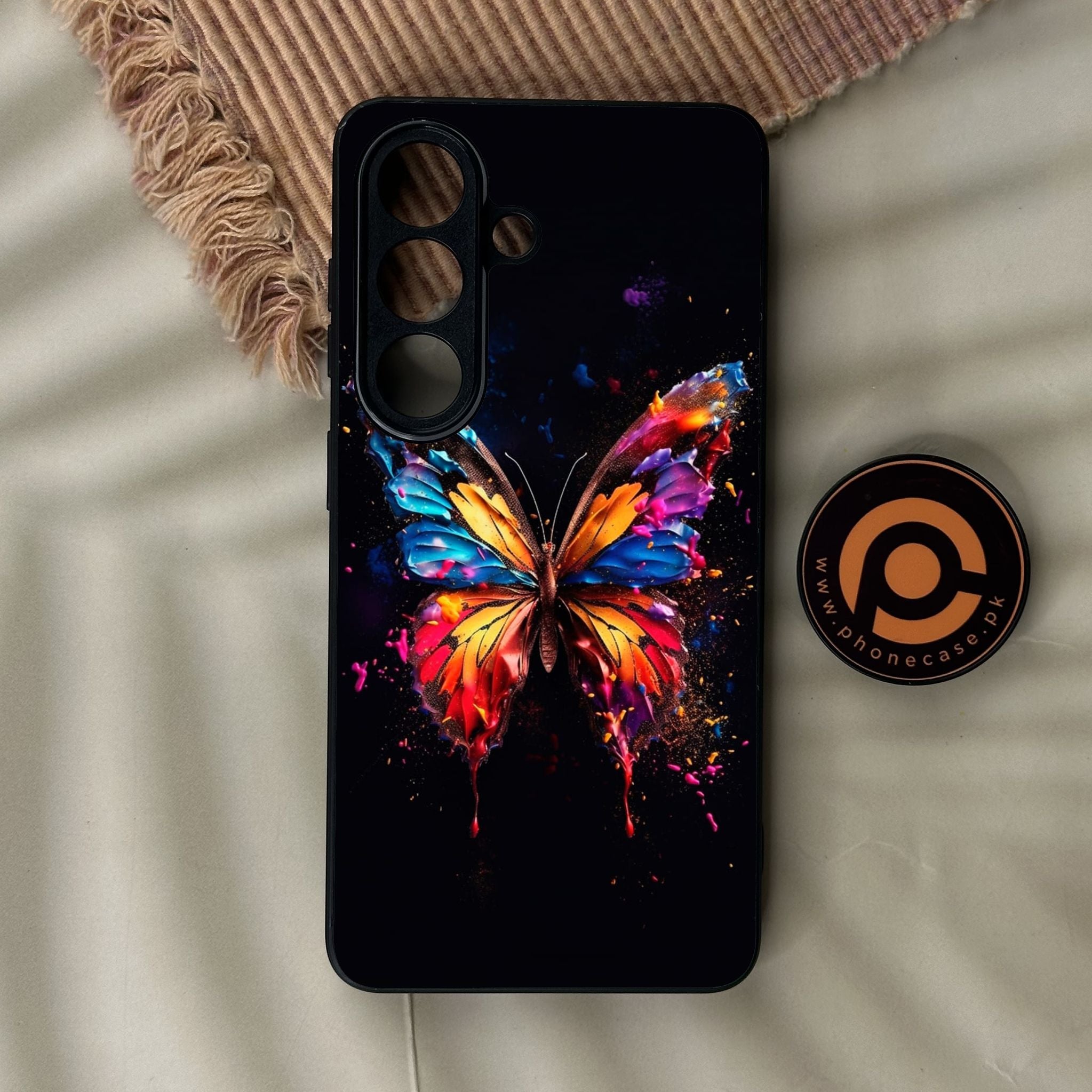 Galaxy S26 - Butterflies Design 7 - Premium Metal Printed Soft Bumper Shock Proof Case