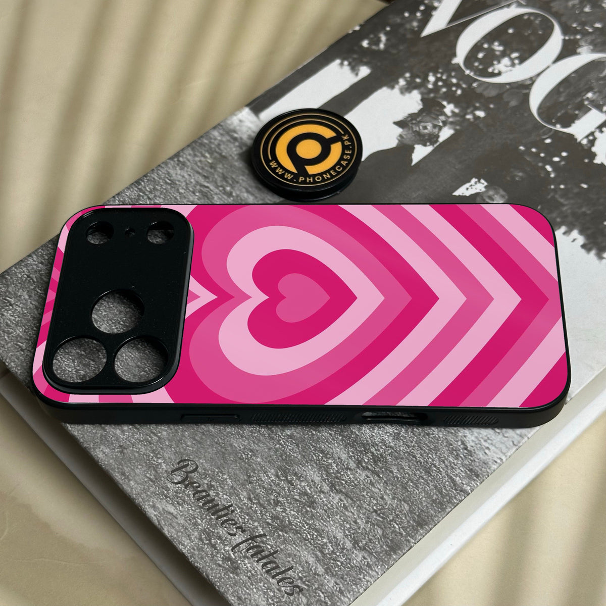 Iphone 18 Pro Max - Heartbeat Design 6 - Premium Metal Printed Soft Bumper Shock Proof Case