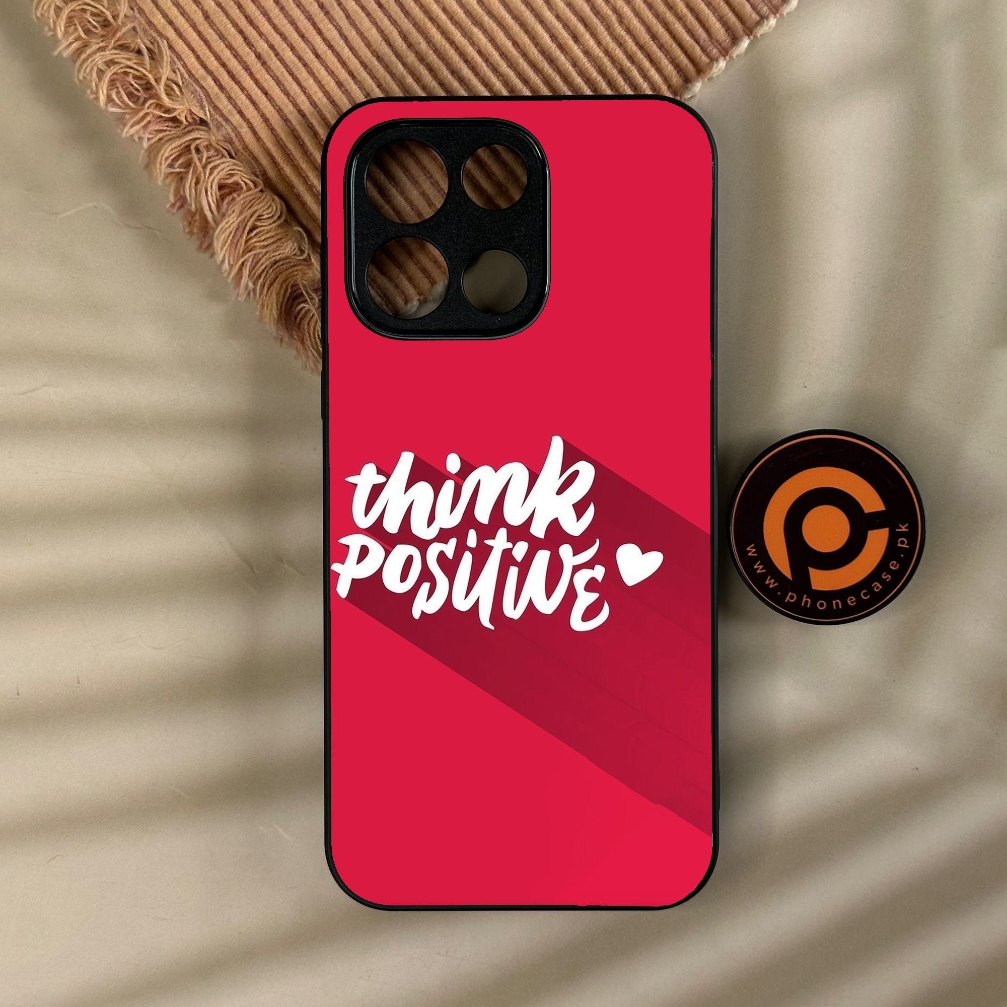 OnePlus Turbo 6 - Think Positive Design - Premium Metal Printed Soft Bumper Shock Proof Case