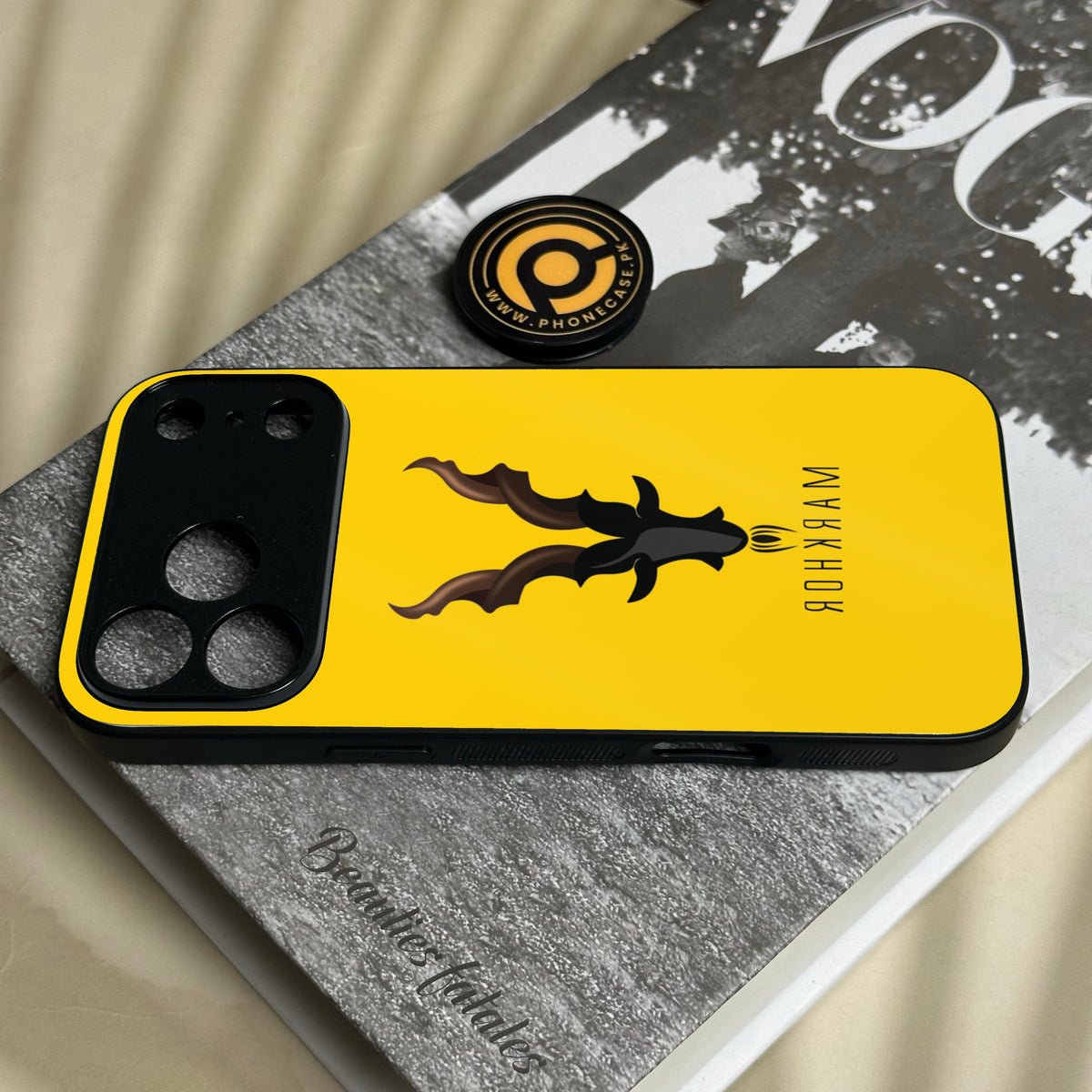 Iphone 18 Pro Max - Markhor Design 1 - Premium Metal Printed Soft Bumper Shock Proof Case