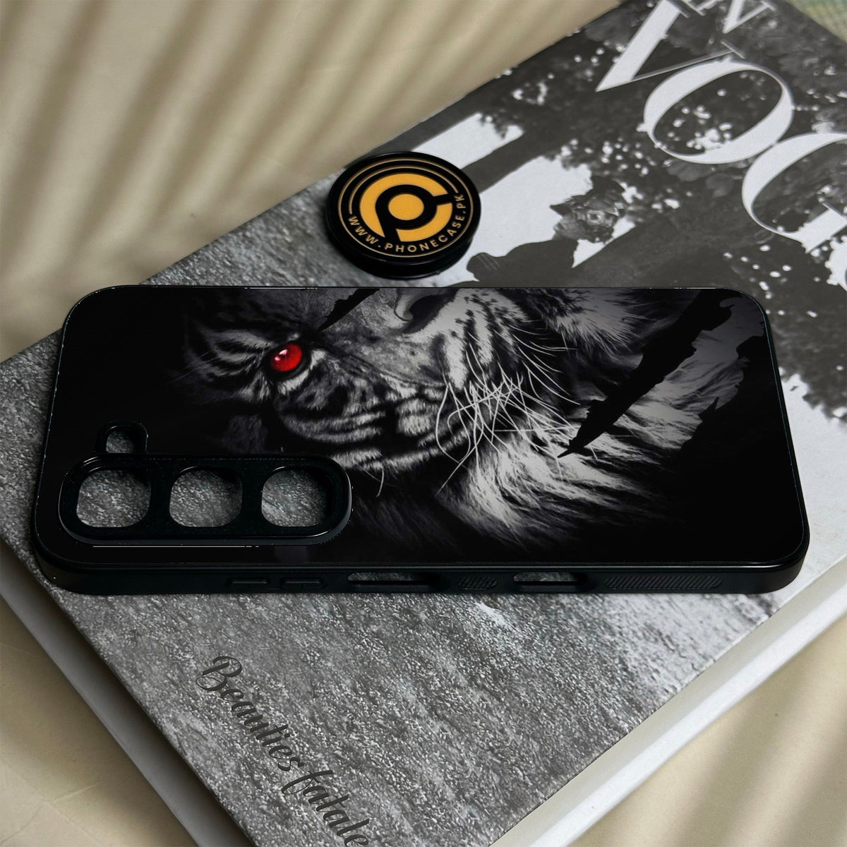 Infinix Hot 70 Pro - Tiger Design 7 - Premium Metal Printed Soft Bumper Shock Proof Case