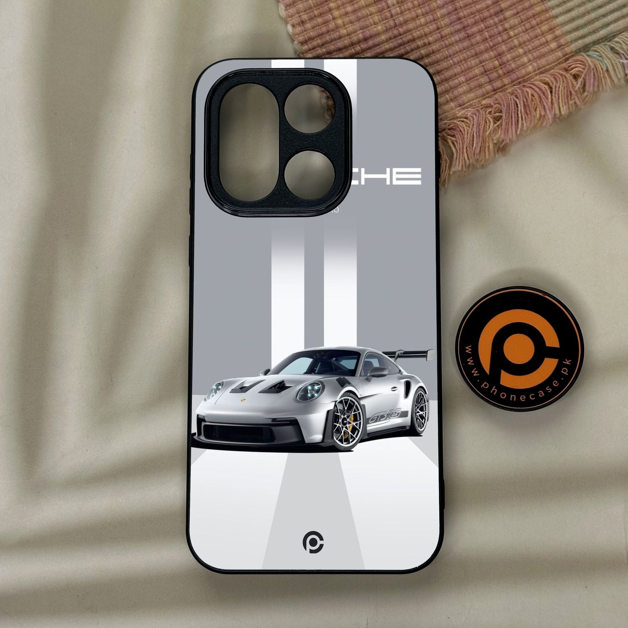 OnePlus 15 - Porsche Gt3 Rs Thrill - Premium Metal Printed Soft Bumper Shock Proof Case